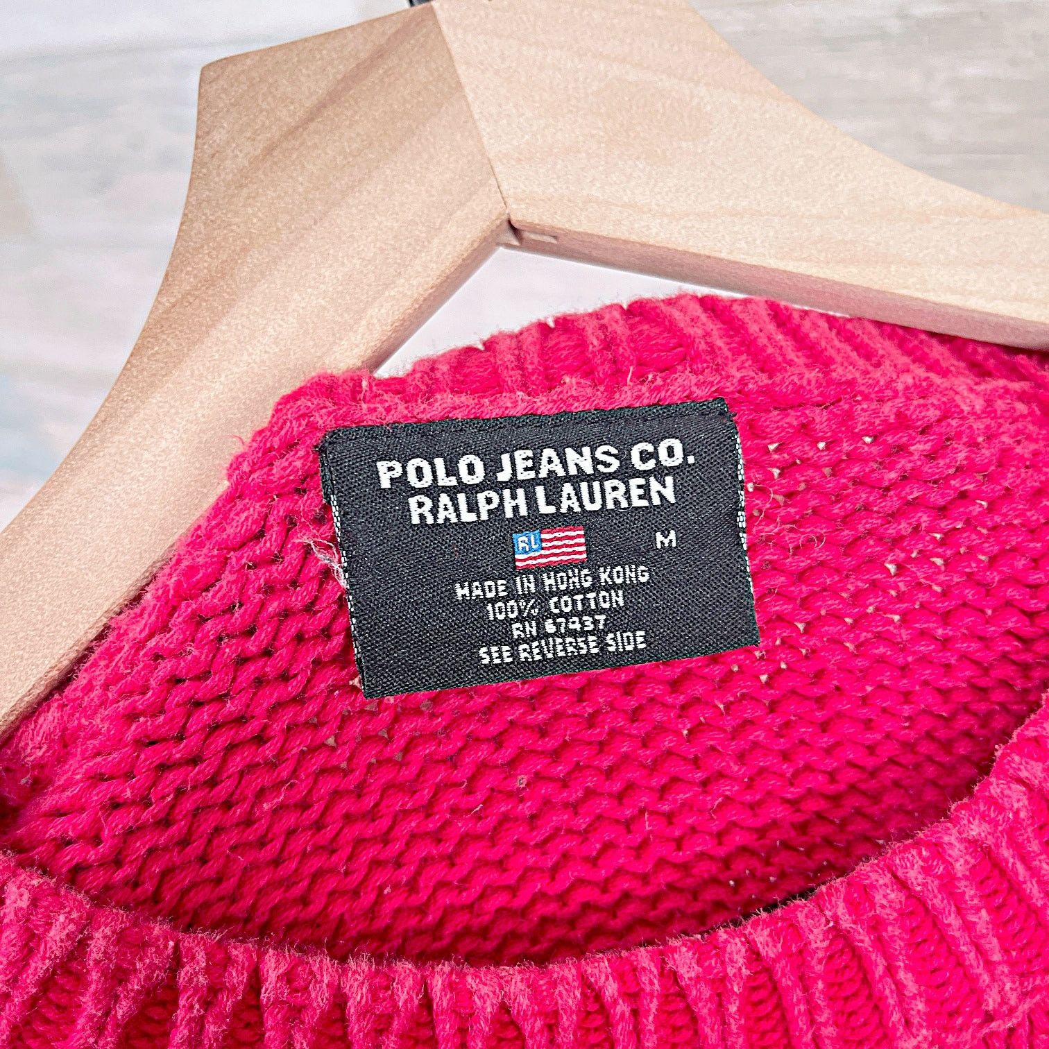 Polo Ralph Lauren × Vintage POLO Ralph Lauren Sport Logo Chunky Knit Sweater Medium Size US M / EU 48-50 / 2 - 4 Thumbnail