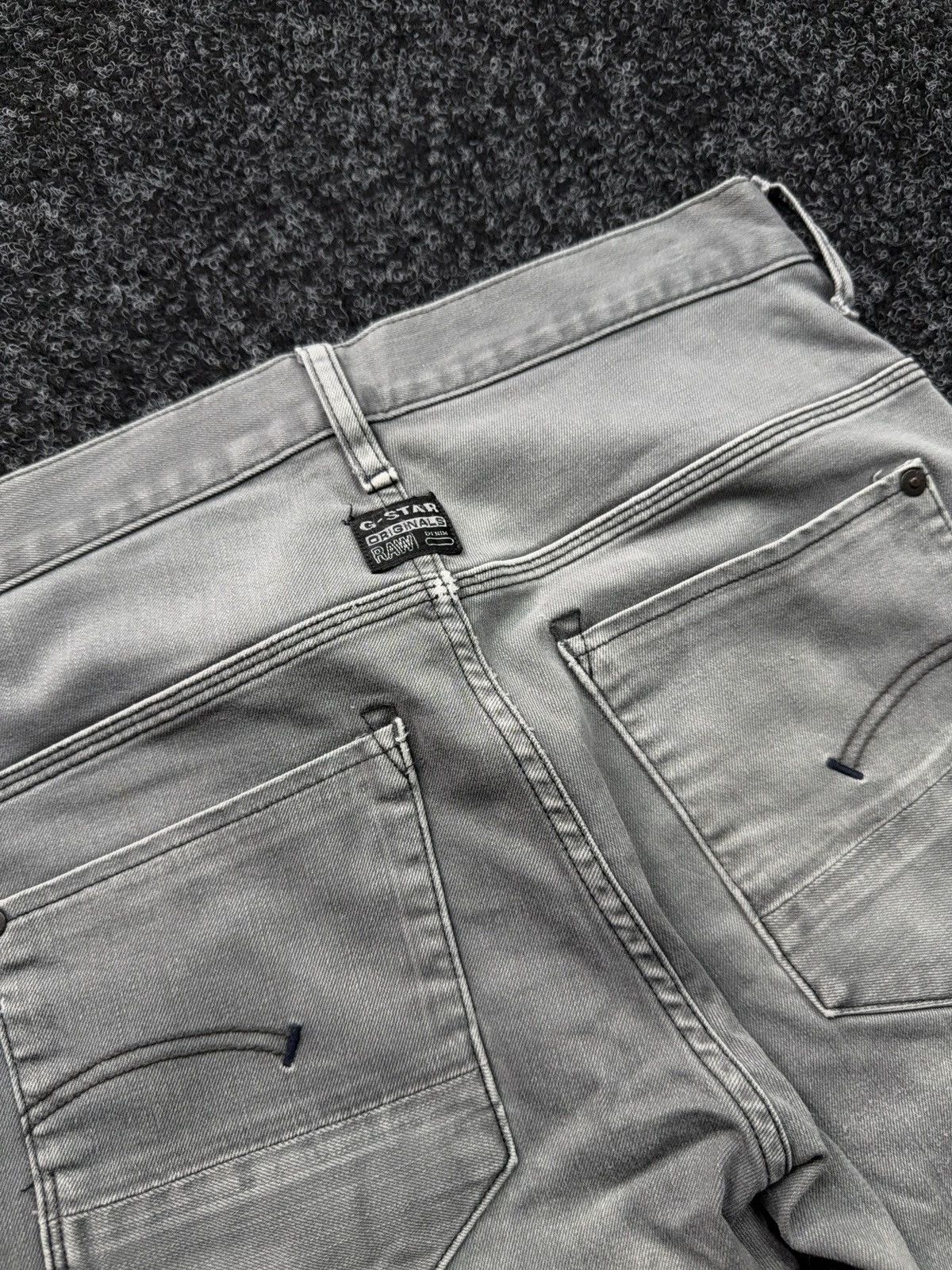 G-Star 00s Y2K G-Star RAW New Radar Slim Faded Distressed Y2K Jeans Size US 29 - 18 Thumbnail