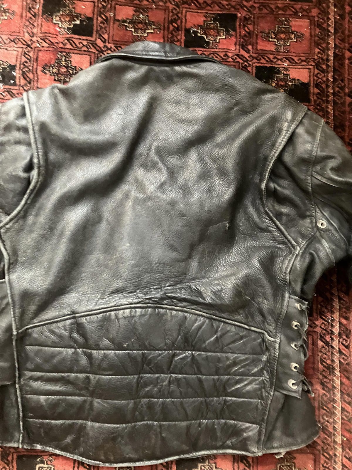 Other Vintage Vanguard Black Leather Motorcycle Jacket Size US L / EU 52-54 / 3 - 3 Thumbnail