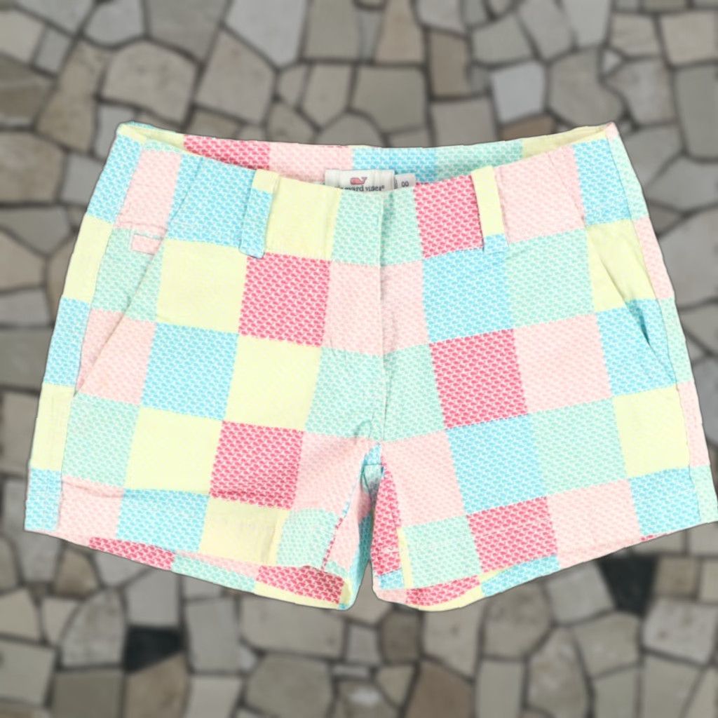 Vineyard Vines VINEYARD VINES Shorts Chino Multi-Colored All Over Print Whale Patch Women's 0 Size 25" / US 0 / IT 36 - 1 Thumbnail