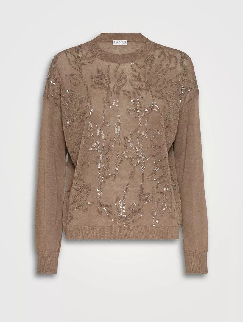 Brunello Cucinelli o1la1rc1a0425 Sweater in Hazelnut Size M / US 6-8 / IT 42-44 - 1 Thumbnail