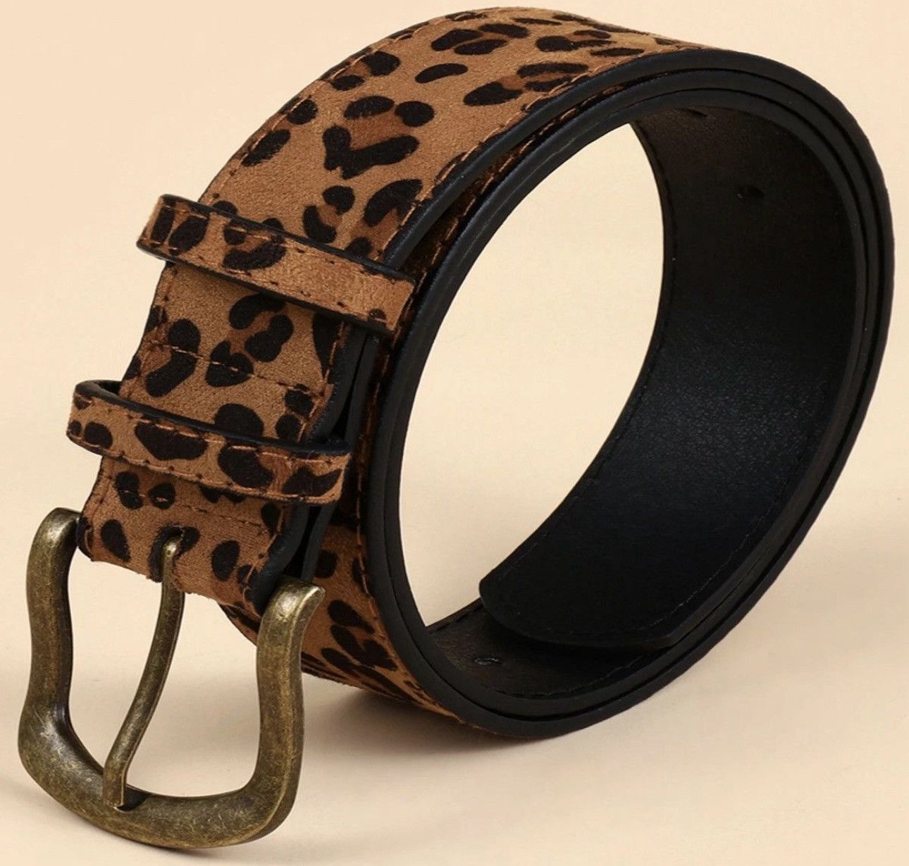 Japanese Brand 2000s leopard cheetah print belt Size 32 - 6 Thumbnail