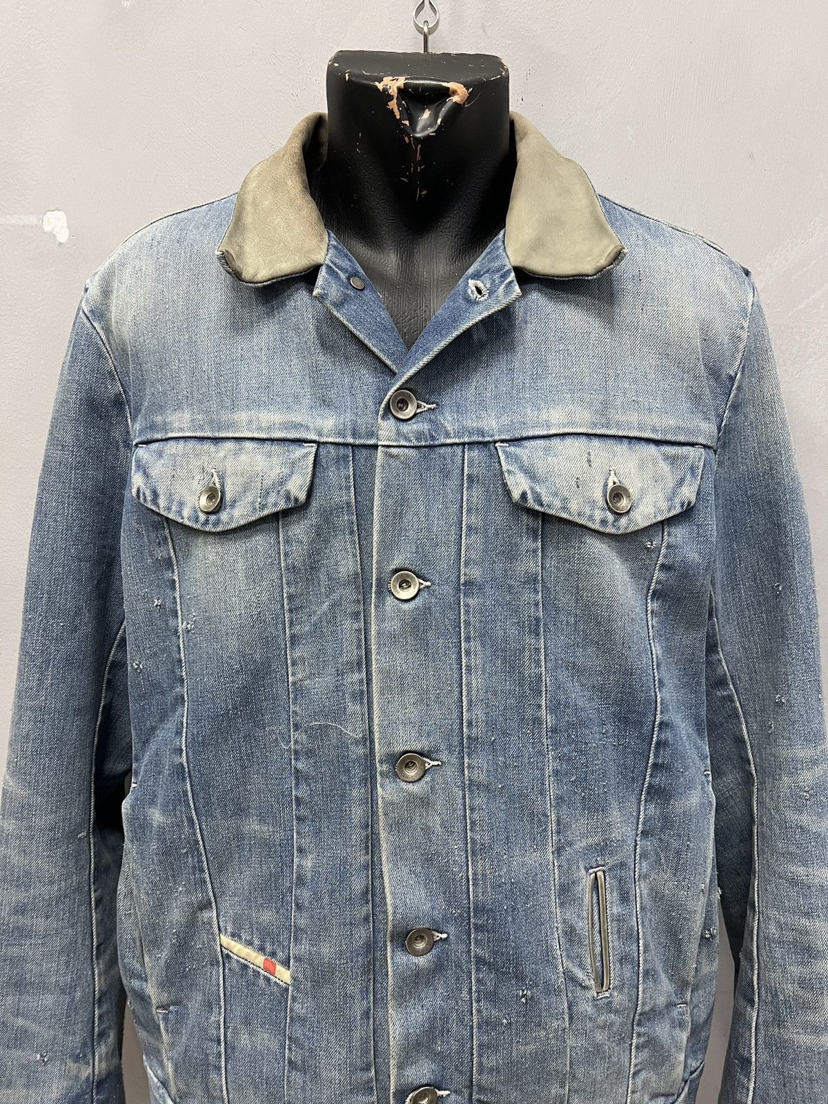 Diesel Diesel washed trucker denim jacket rare distressed y2k Size US M / EU 48-50 / 2 - 2 Thumbnail