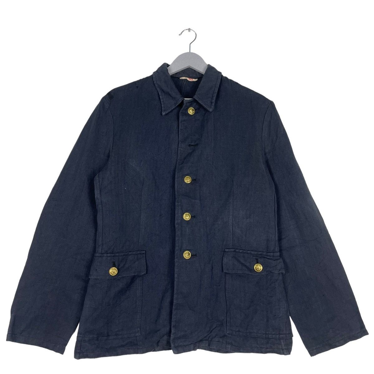 Vintage 💥50s NAVY MILITARY HBT JACKET Size US M / EU 48-50 / 2 - 1 Thumbnail