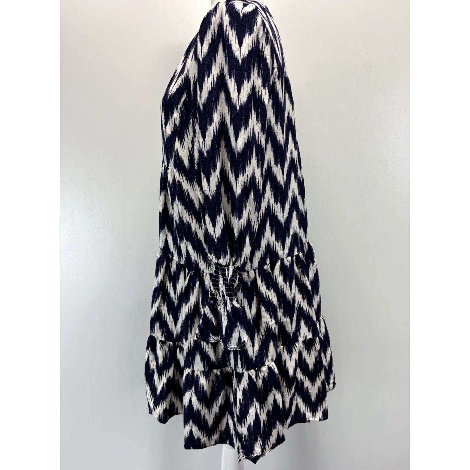 Vintage Tuckernuck Pomander Place Kenzo Dress Women's Small Navy Ikat Mini Swing Cute Size S / US 4 / IT 40 - 2 Thumbnail