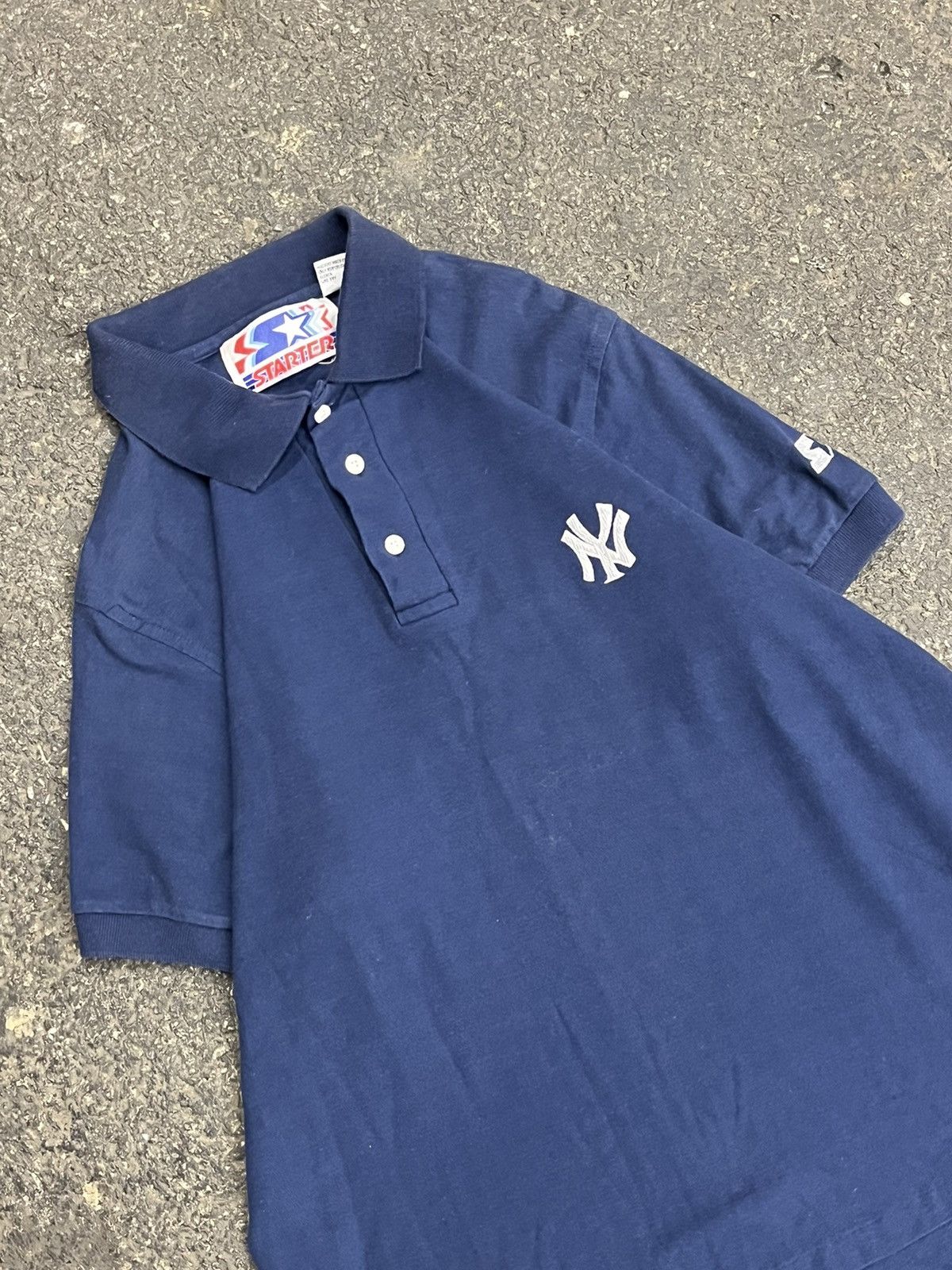 Vintage NY Yankees vintage starter polo button up preppy streetwear Size US XL / EU 56 / 4 - 2 Thumbnail