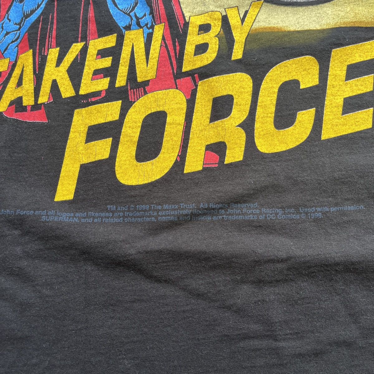 Other 1999 John Force Superman Double-Sided NASCAR Graphic T Shirt Size US XL / EU 56 / 4 - 4 Thumbnail