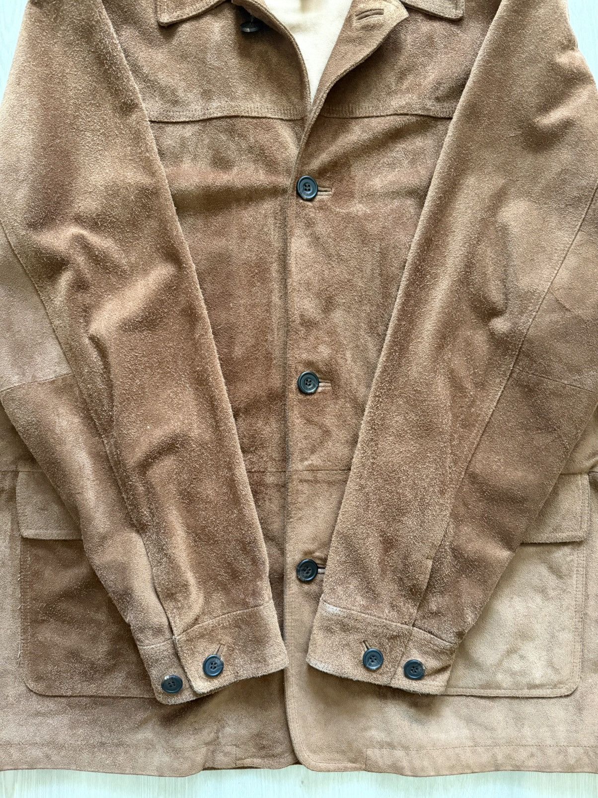 Vintage Vintage LL Bean Suede Leather Jacket Sz 2XL TALL Barn Chore Size US XXL / EU 58 / 5 - 7 Thumbnail