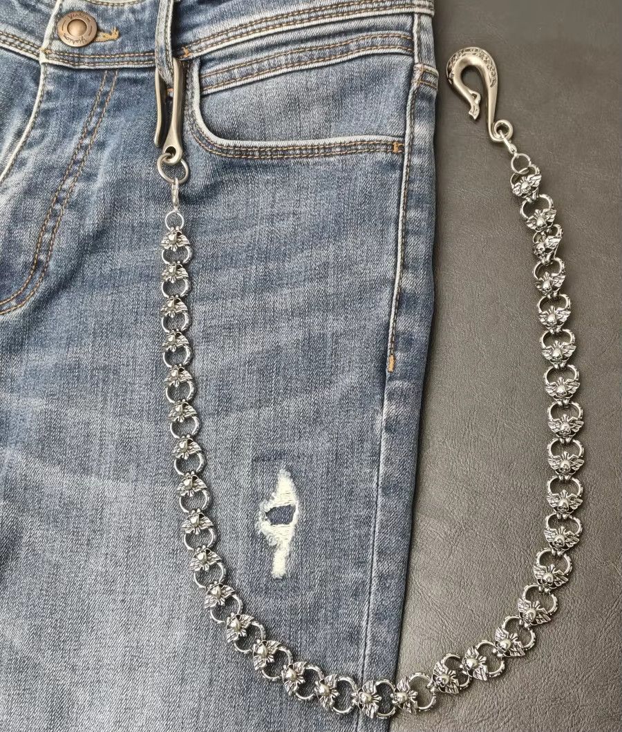 Jewelry Dark punk Style Skeleton Pants Waist Chain Size ONE SIZE - 10 Thumbnail