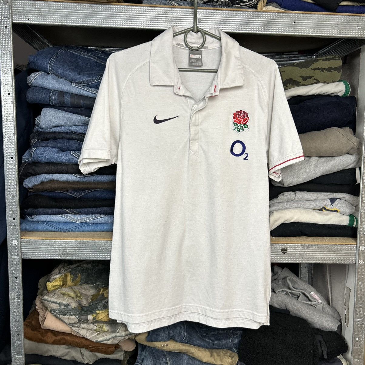 Nike Vintage Nike England Rugby O2 streetwear polo size S Size US S / EU 44-46 / 1 - 1 Thumbnail
