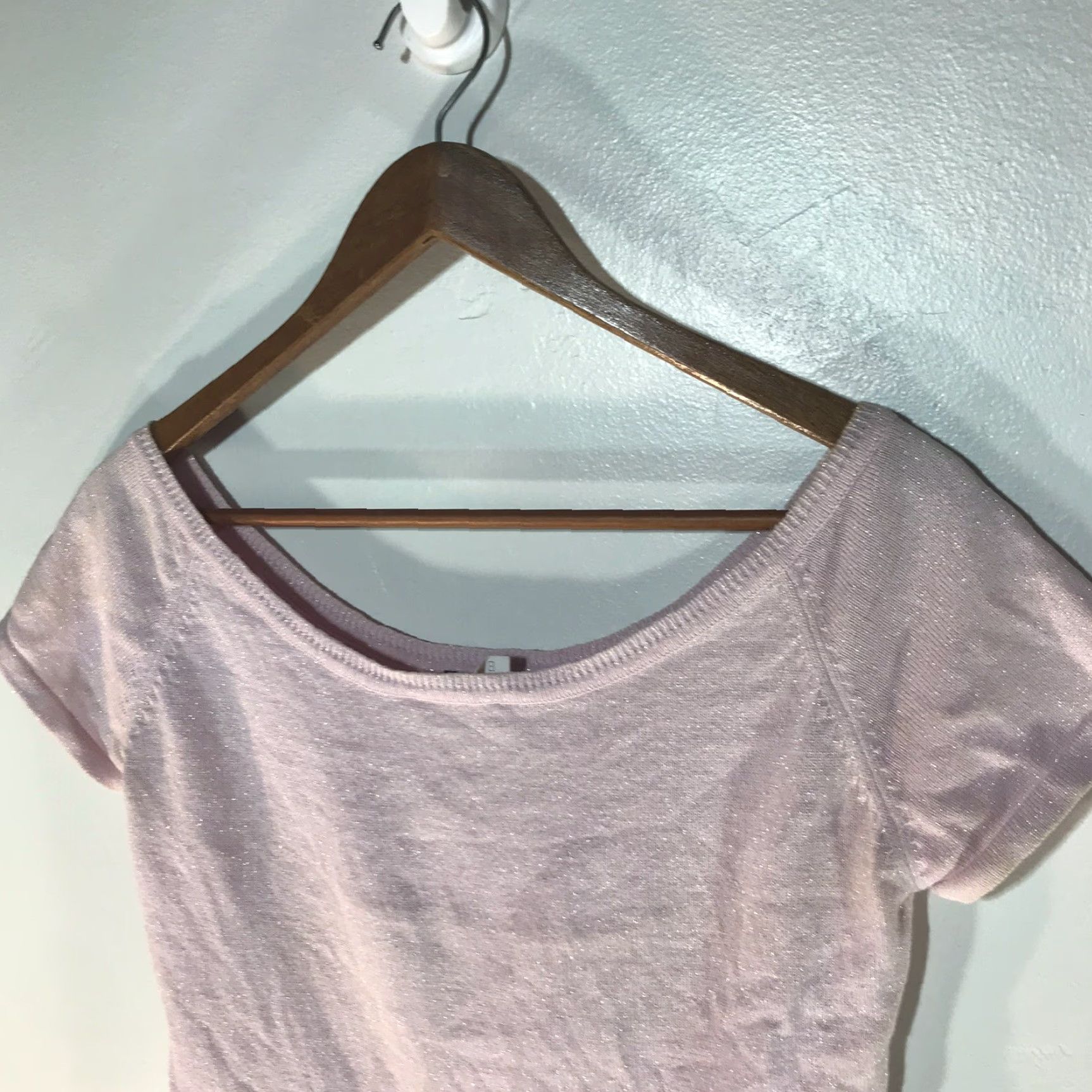 Esprit VINTAGE Esprit Pink Glam Rock Crop Top Womens M 1990s Clubwear Hong Kong Size M / US 6-8 / IT 42-44 - 2 Thumbnail