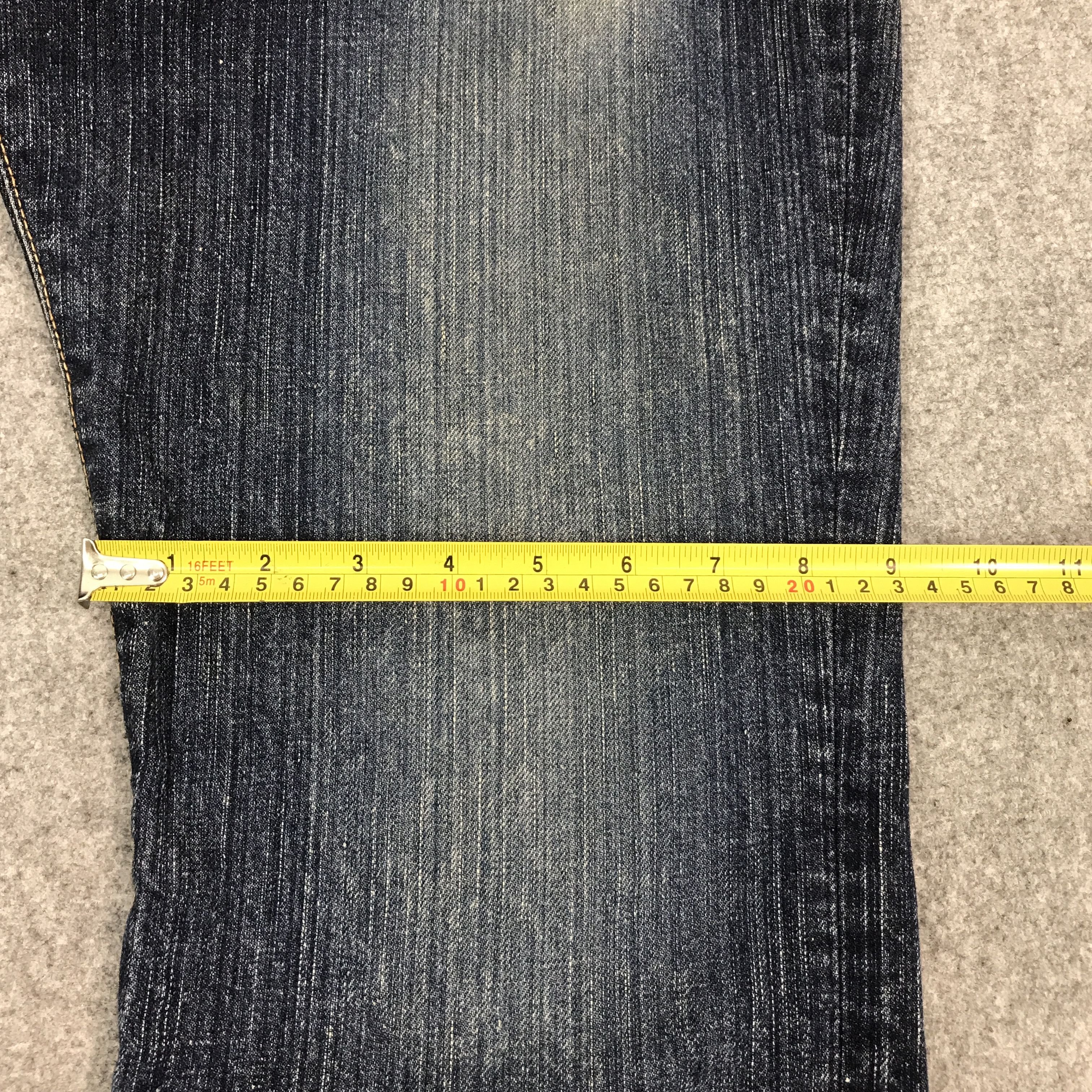 Edwin × Japanese Brand FLARE EDWIN JAPAN DISTRESSED BOOTCUT DENIM JEANS Size US 34 / EU 50 - 11 Thumbnail