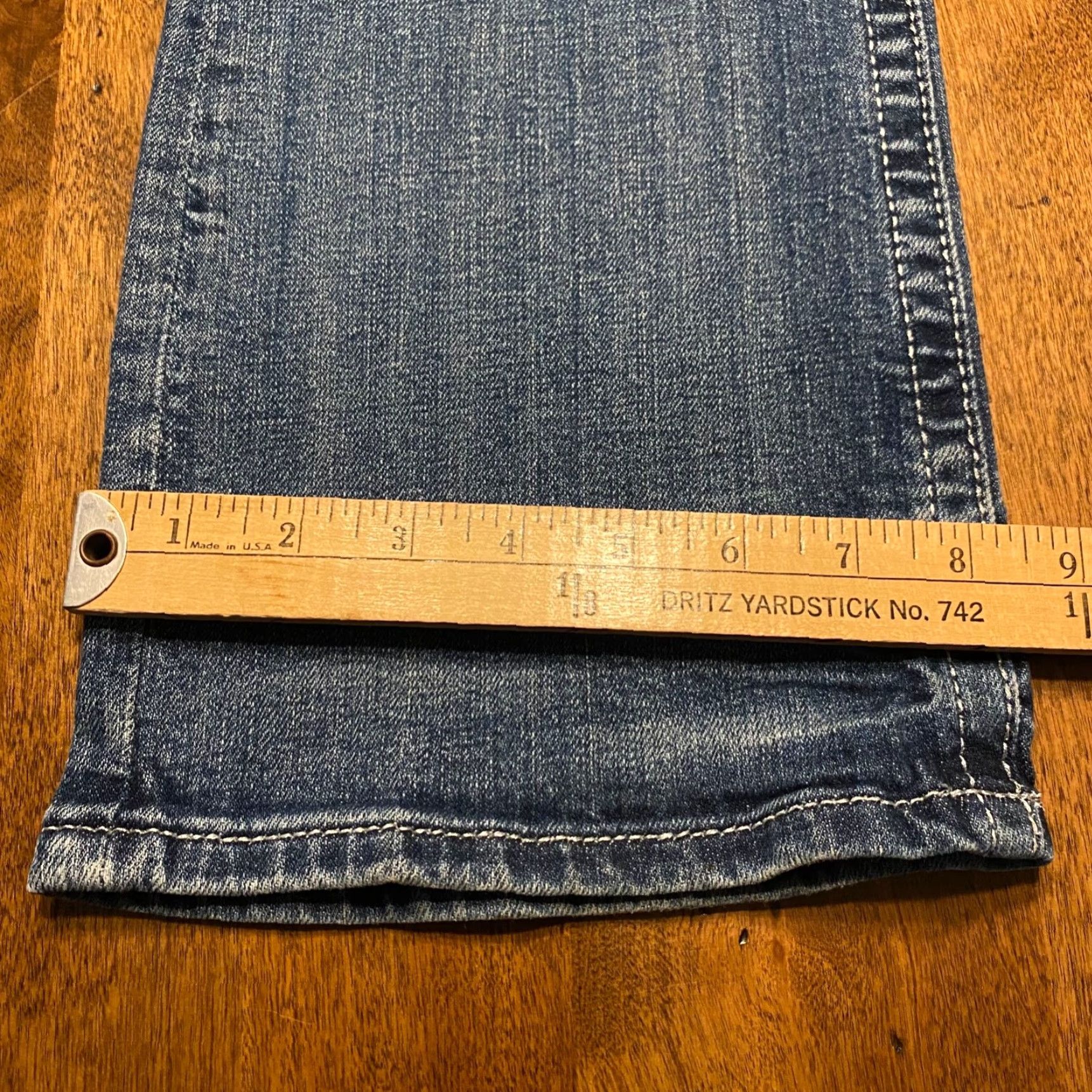 Miss Me Miss Me Jeans Womens 30 x 31.5 Bootcut Blue Denim Embellished Pants Outdoor Designer Shoes? Size 30" / US 8 / IT 44 - 7 Thumbnail