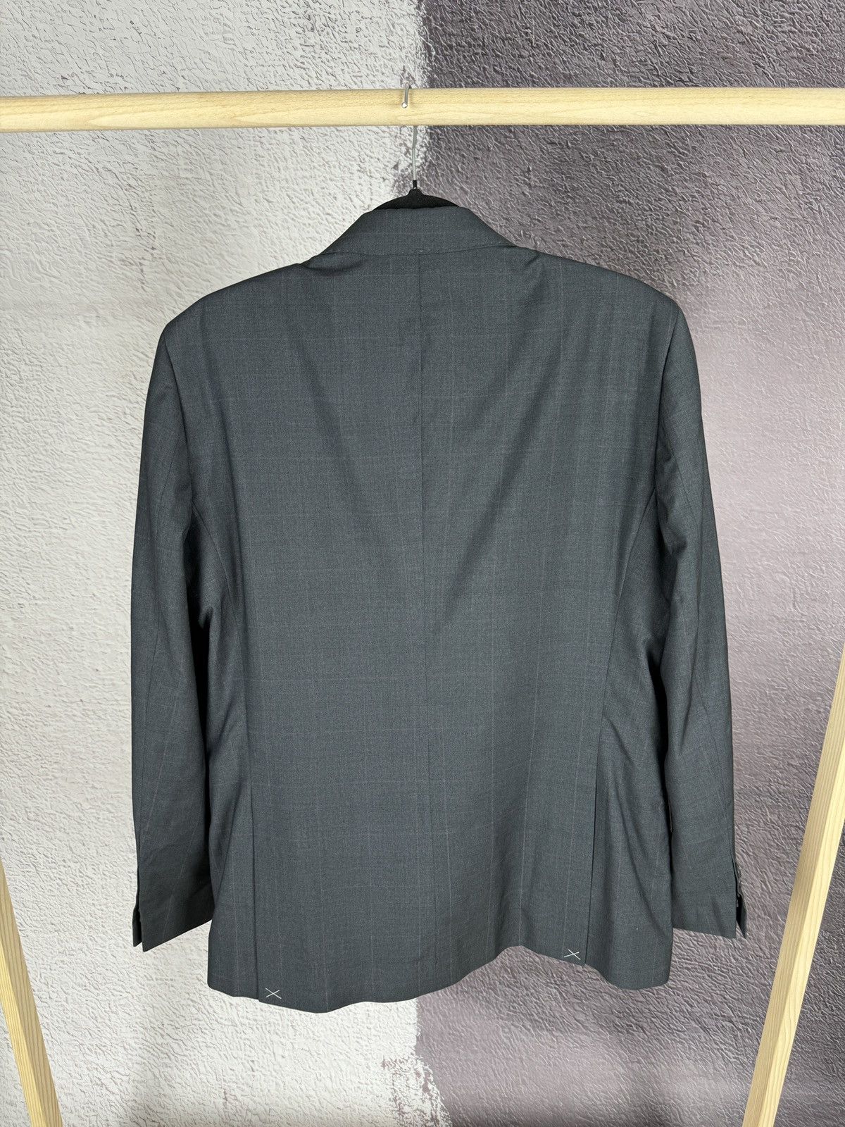 Nazareno Gabrielli BNWT Nazareno Gabrielli checkered grey 2 button wool suit Size 38R - 10 Thumbnail