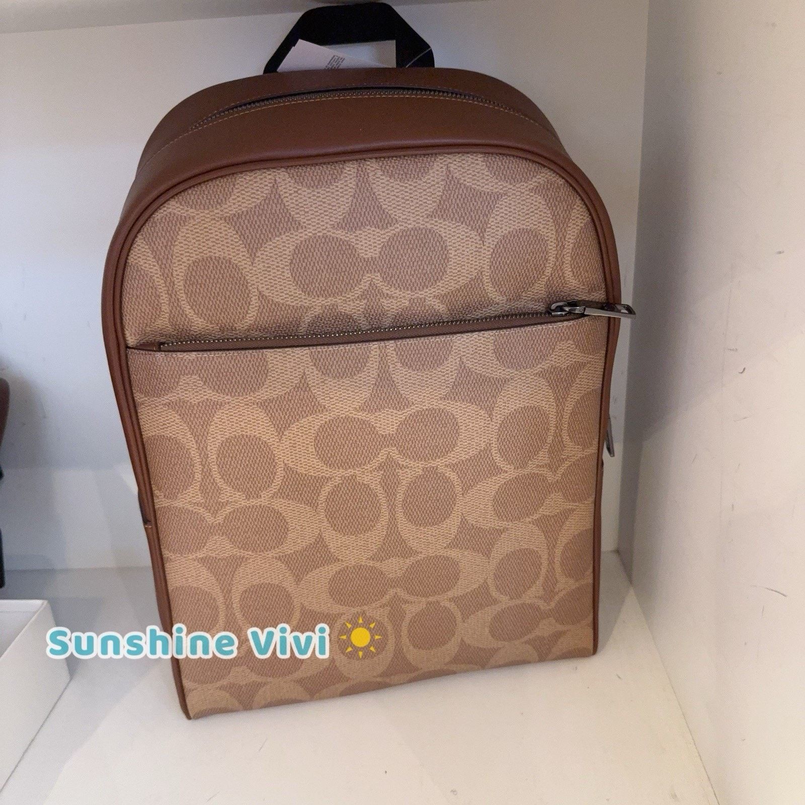 Coach NWT Coach Men's Owen Backpack Canvas Tan/Vintage Brown CBI70 Size ONE SIZE - 1 Thumbnail