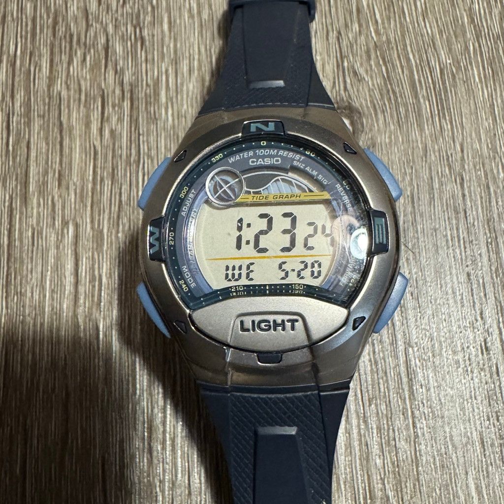 Casio Casio W753 Watch Tide Graph Moon Phase 100M Water Resistant Size ONE SIZE - 3 Thumbnail