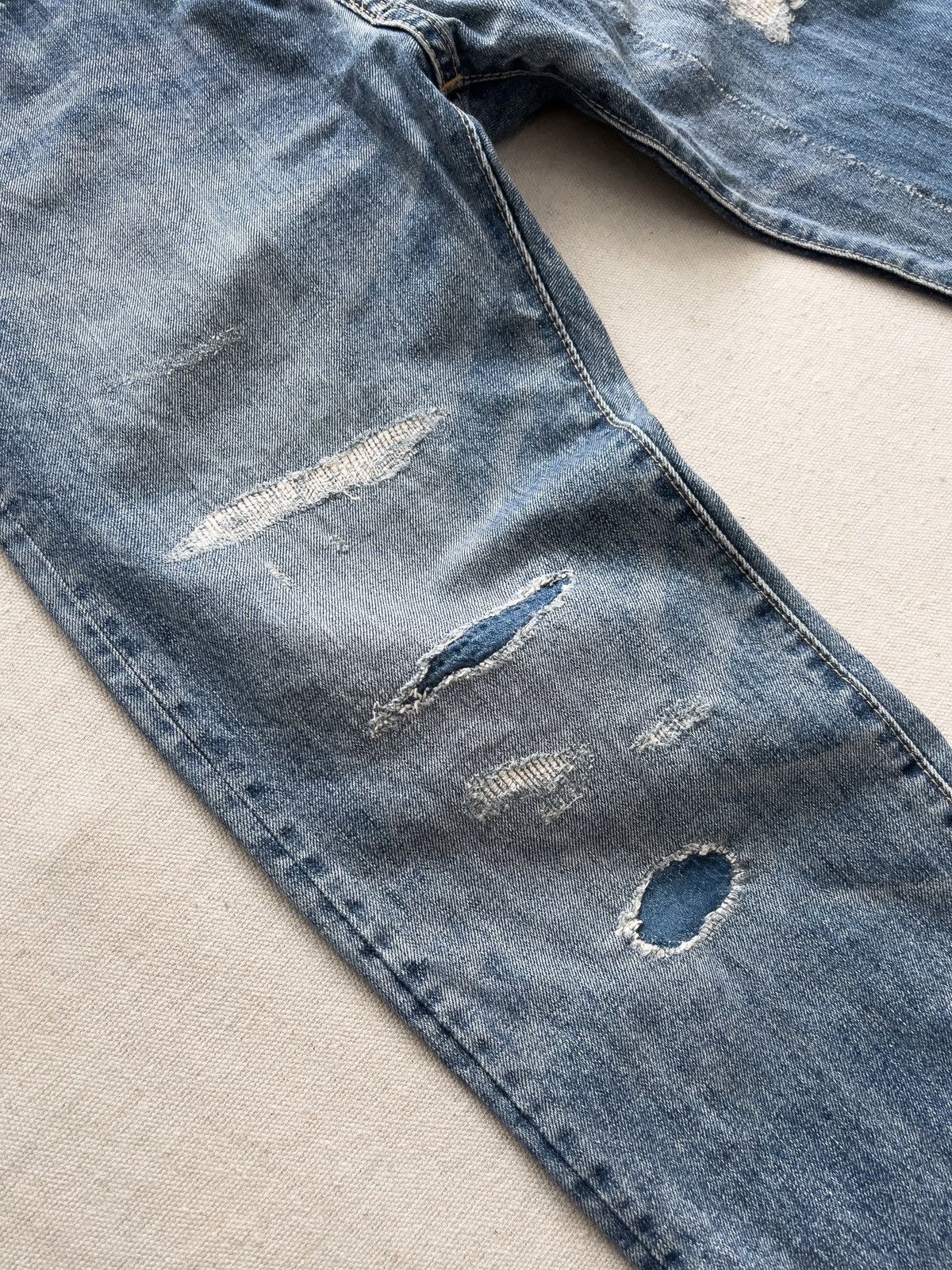 BRU NA BOINNE Bru Na Boinne Distressed Japanese Denim 30” Size US 30 / EU 46 - 6 Thumbnail
