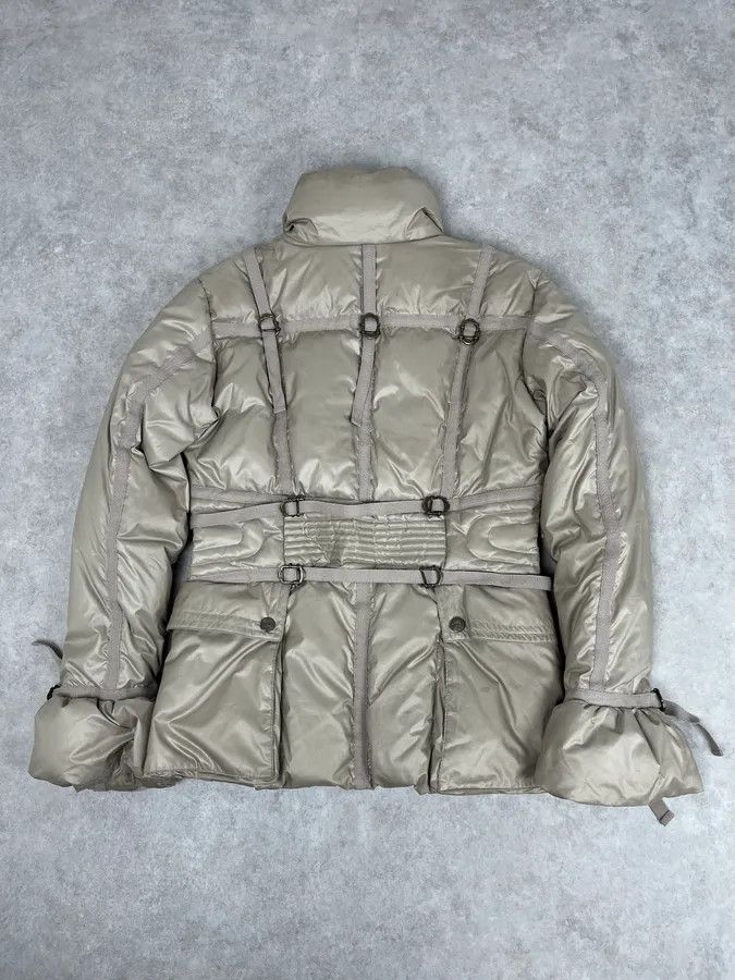 Just Cavalli 2000s Cavalli Beige Bondage Harness Puffer Jacket Size L / US 10 / IT 46 - 7 Thumbnail