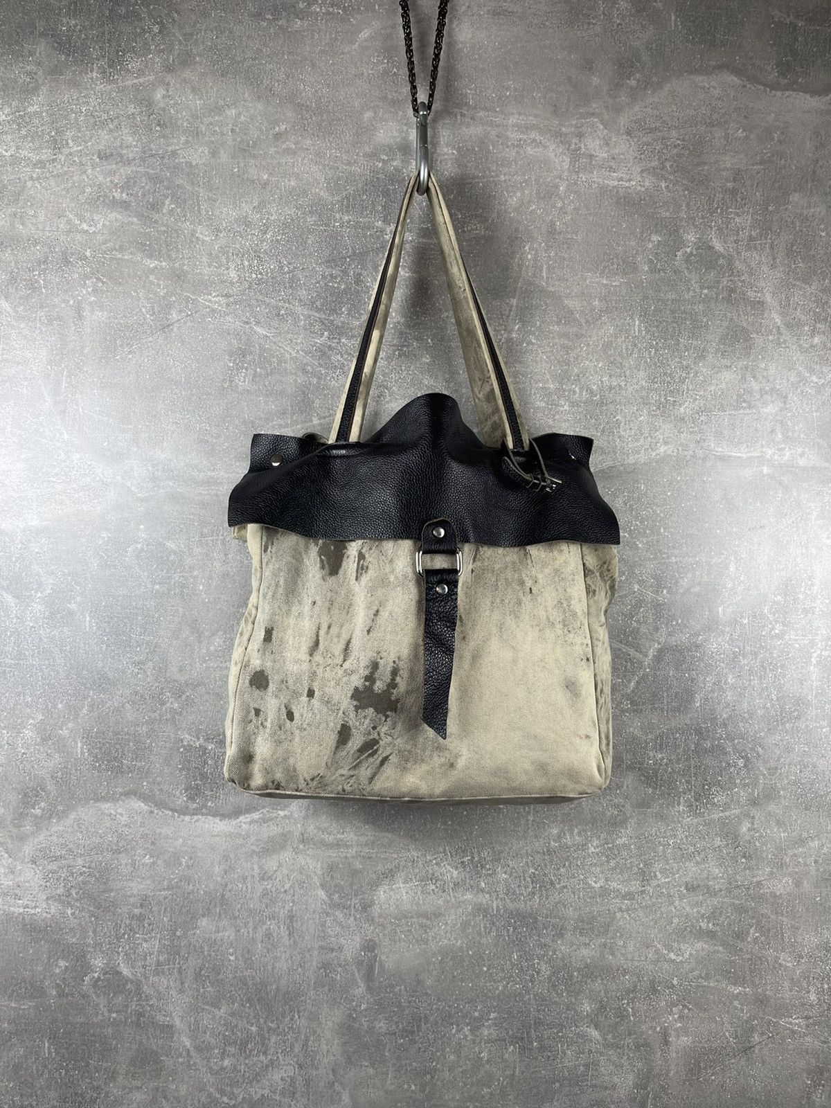 Other Artisan Avant Garde Canvas Tote Bag Distressed Dye Effect Size ONE SIZE - 1 Thumbnail
