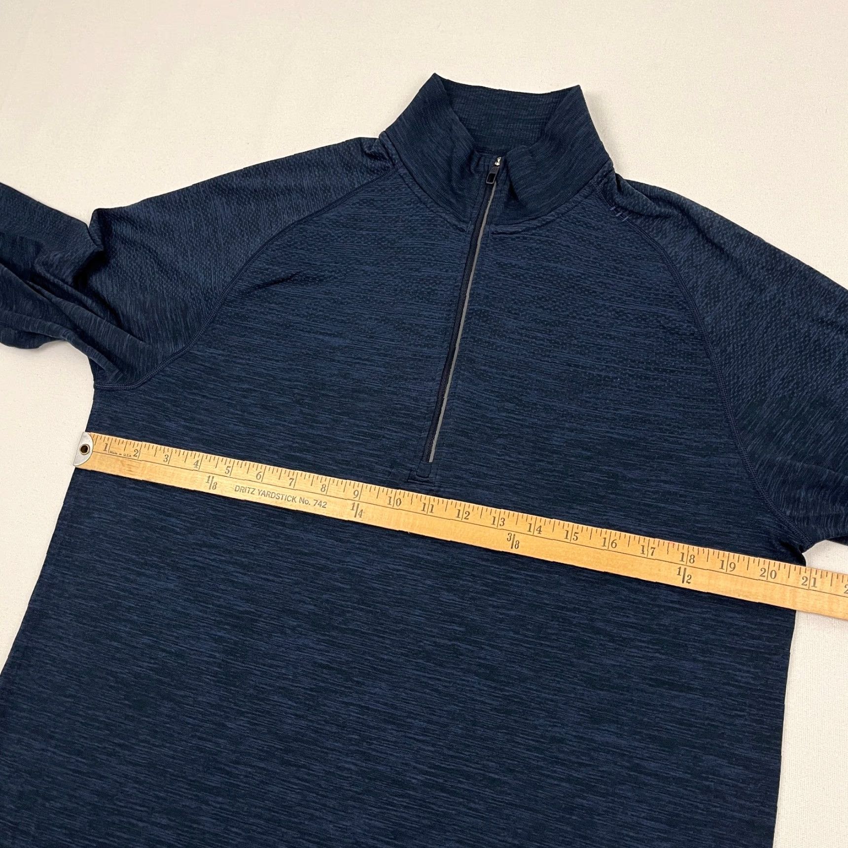 Lululemon Lululemon Metal Vent Tech Pullover Mens L Dark Blue Active Quarter Zip Golf Prep Jacket Size US L / EU 52-54 / 3 - 6 Thumbnail