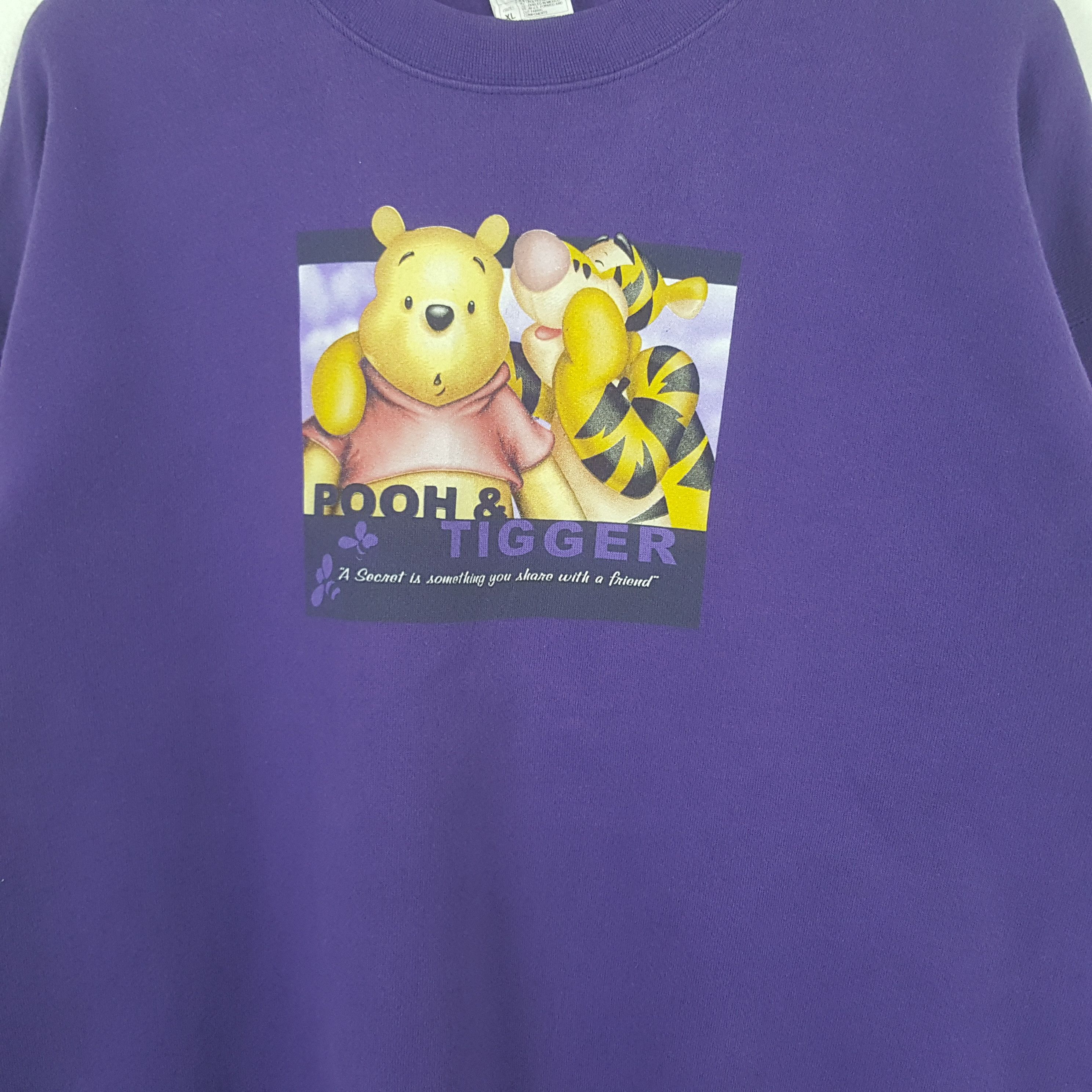 Disney Vintage Pooh & Tigger Cartoon Character Sweatshirt RR7 Size US L / EU 52-54 / 3 - 2 Thumbnail