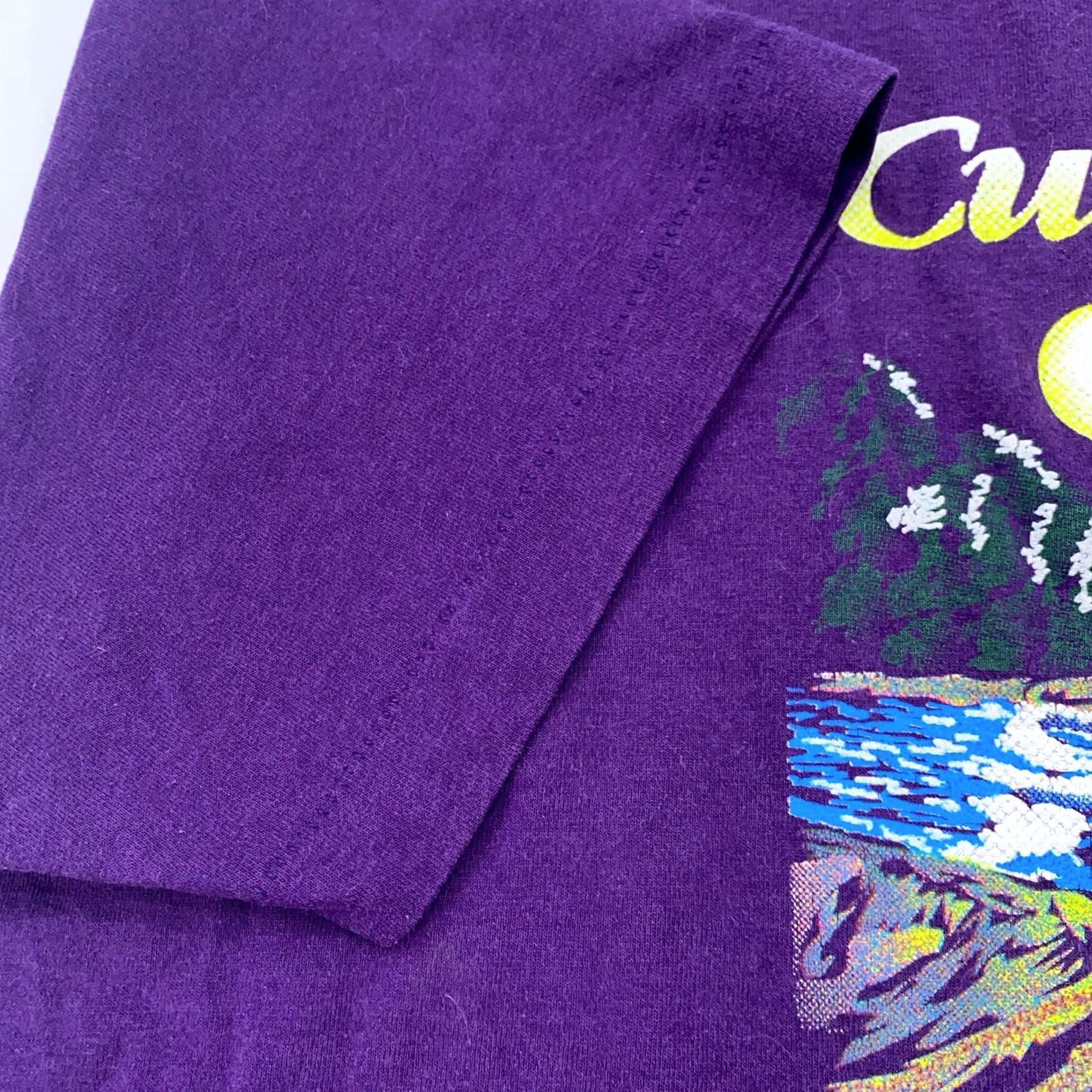 Vintage VINTAGE 90s CUMBERLAND FALLS T-Shirt XL Purple RAINBOW kentucky nature Mens Size US XL / EU 56 / 4 - 3 Thumbnail