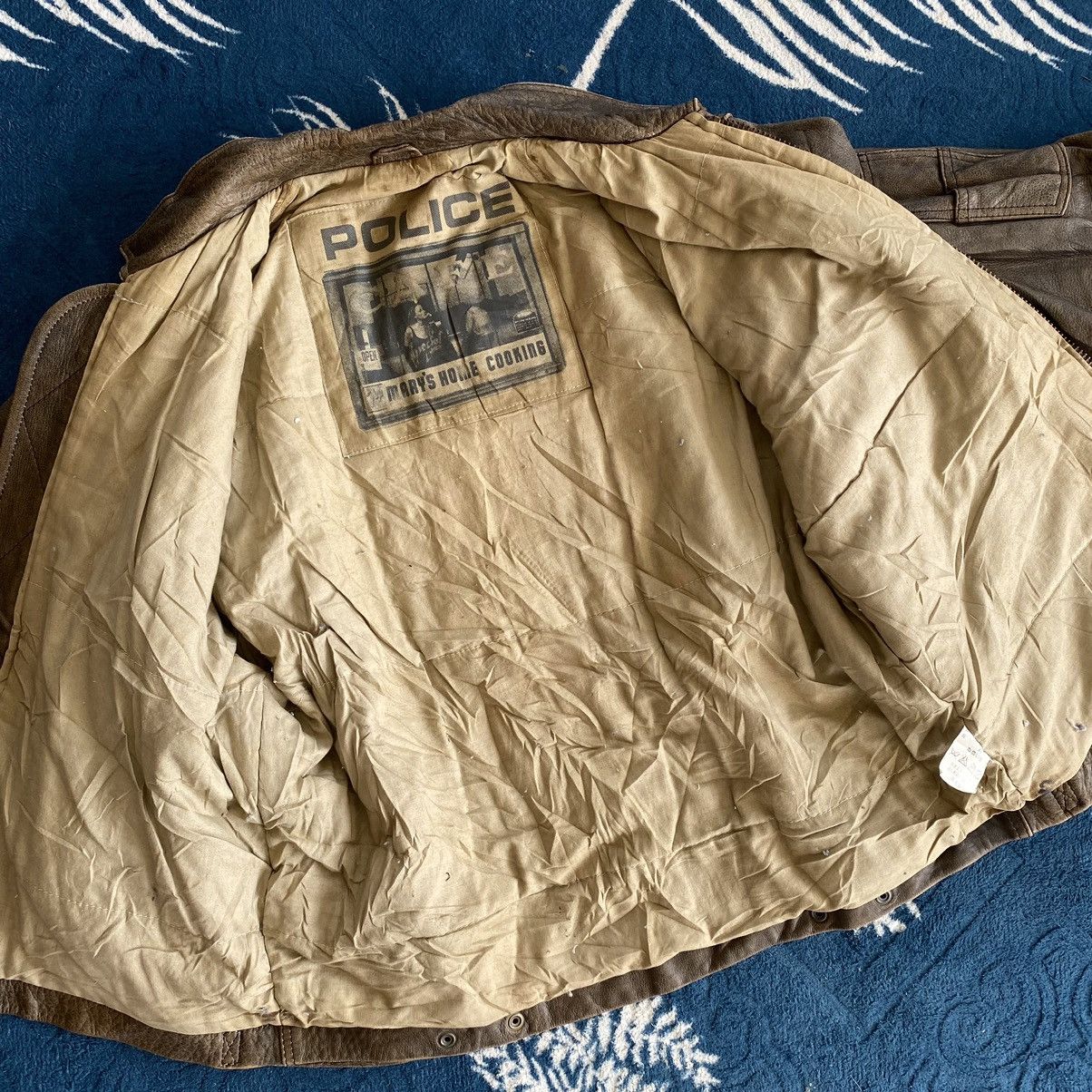 Vintage Leather jacket cow leather police cafe mary’s home cooking Size US M / EU 48-50 / 2 - 6 Thumbnail