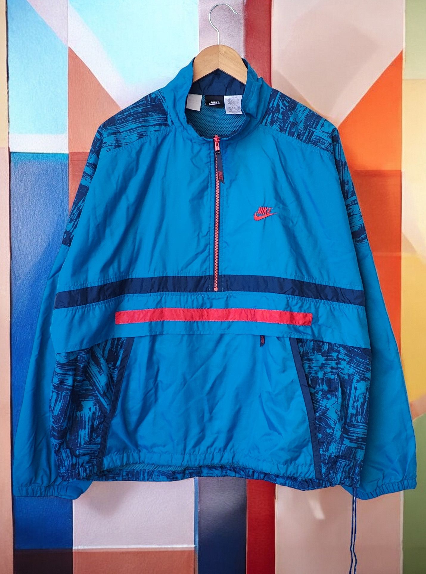 Nike VTG 90s Anorak Windbreaker Vintage Nylon Jacket