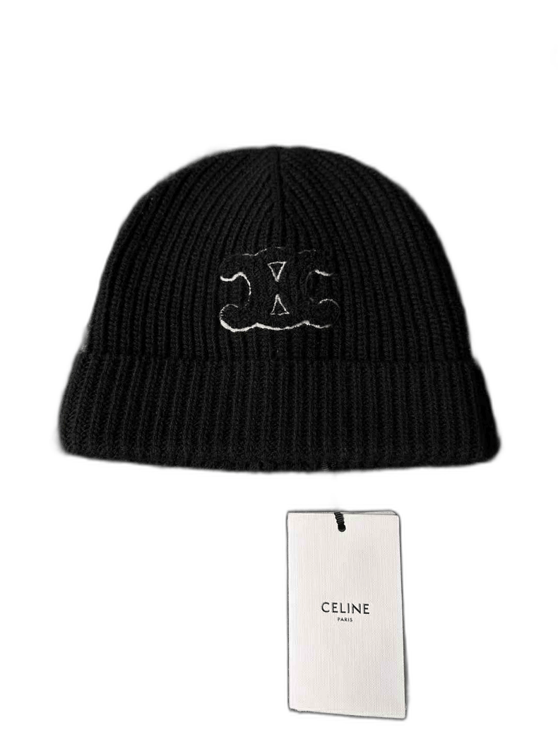Celine Celine Cold Hat with Logo Tag Size ONE SIZE - 1 Thumbnail