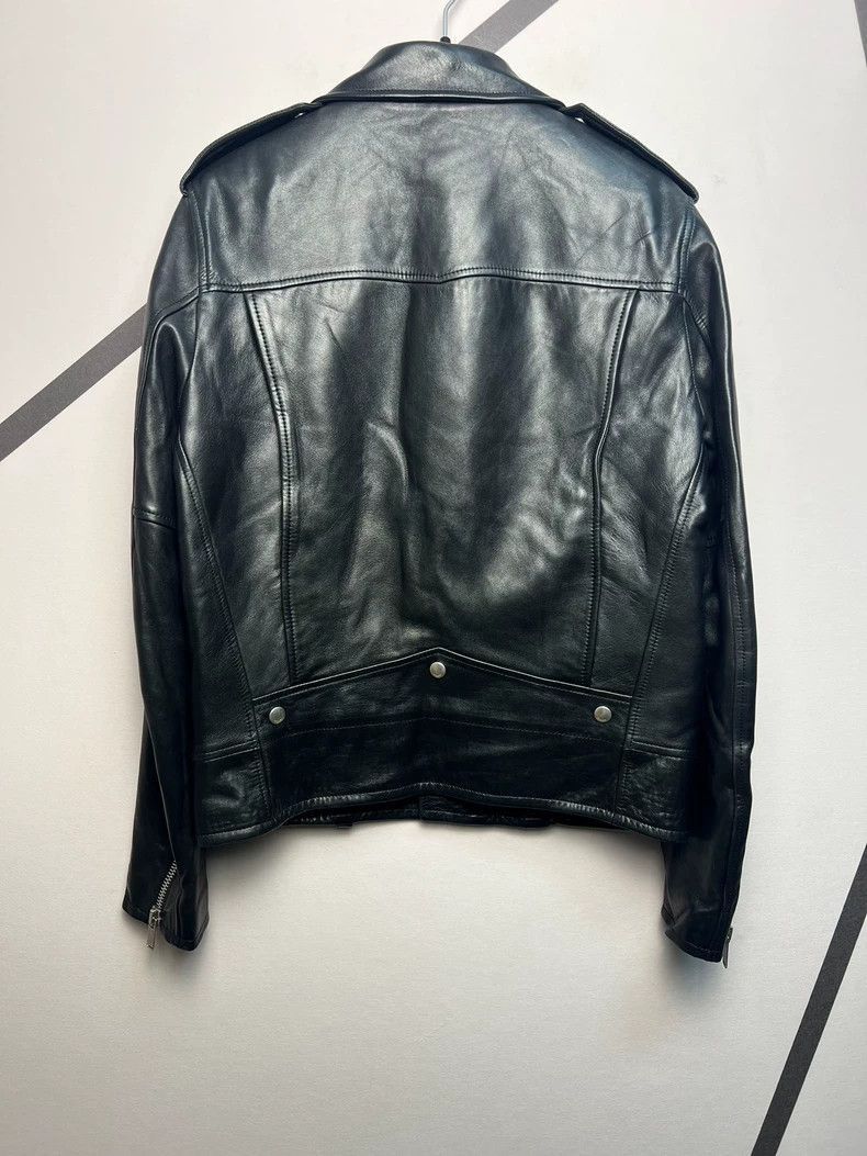 Saint Laurent Paris Saint Laurent Paris Collar zipper leather jacket Size US M / EU 48-50 / 2 - 2 Thumbnail