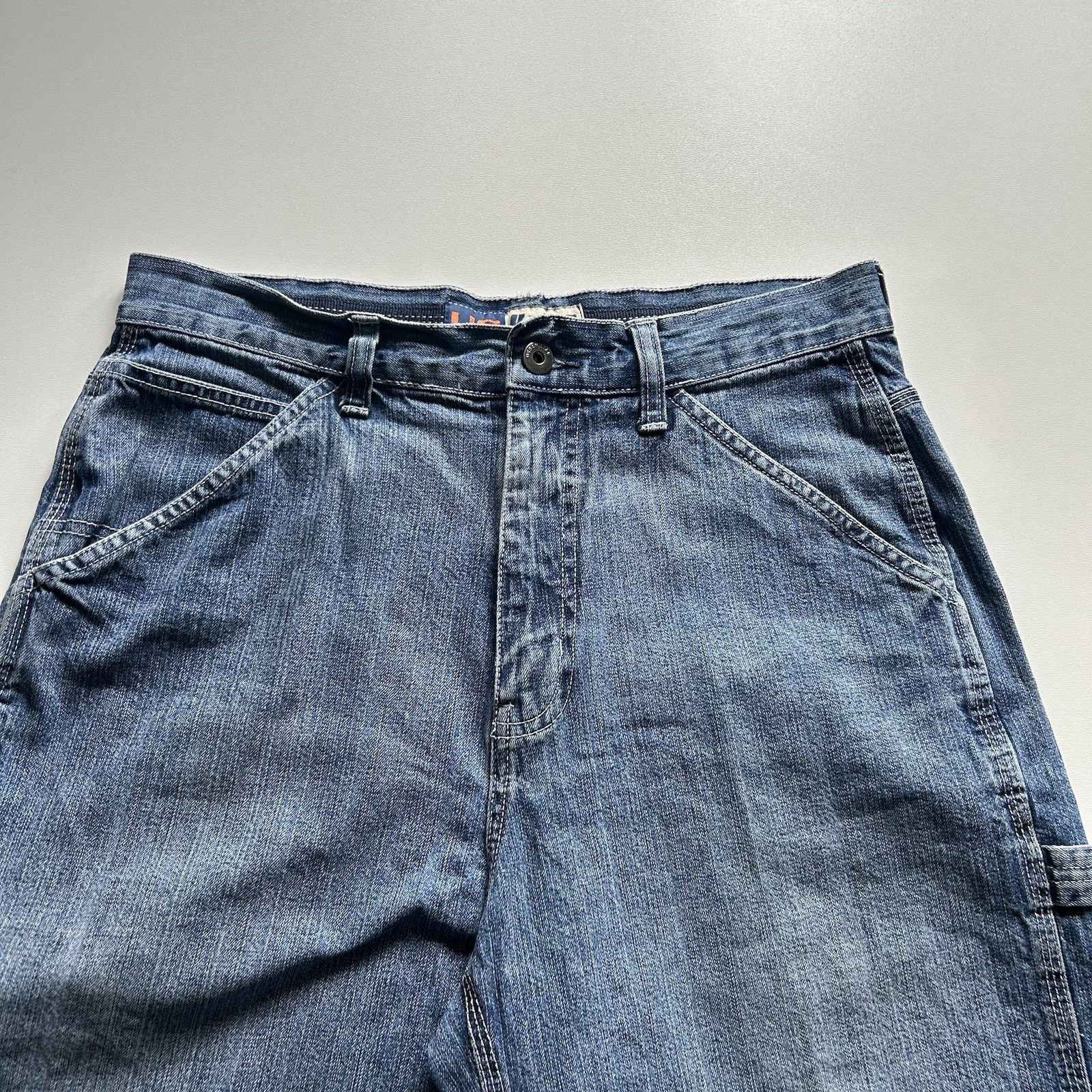 Vintage Vintage Y2K Jean Shorts Jorts Size 32 Blue Denim Carpenter Size US 32 / EU 48 - 2 Thumbnail