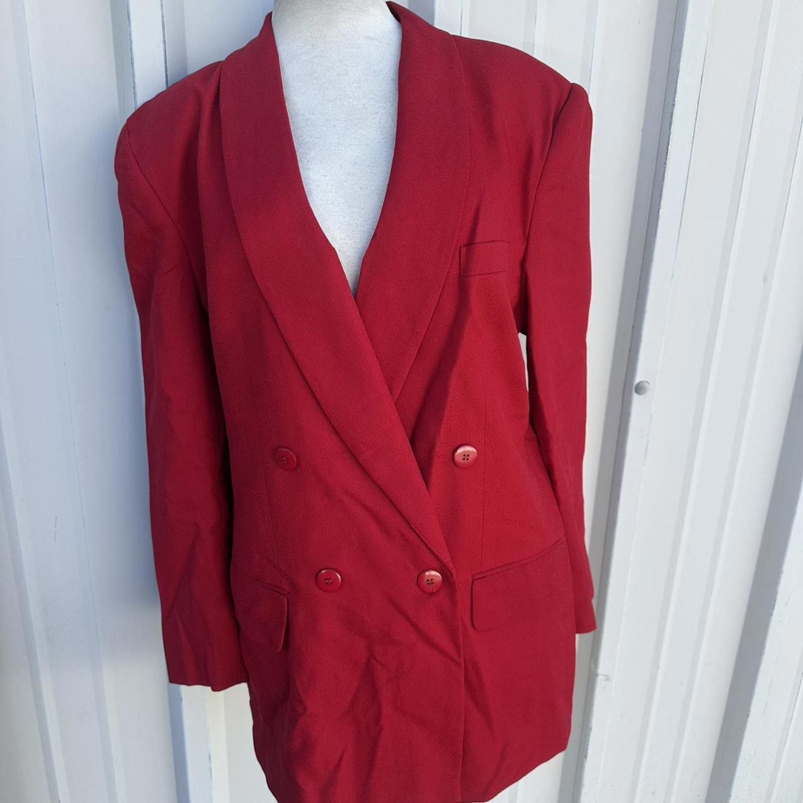 Other Red blazer vintage Size L / US 10 / IT 46 - 2 Thumbnail