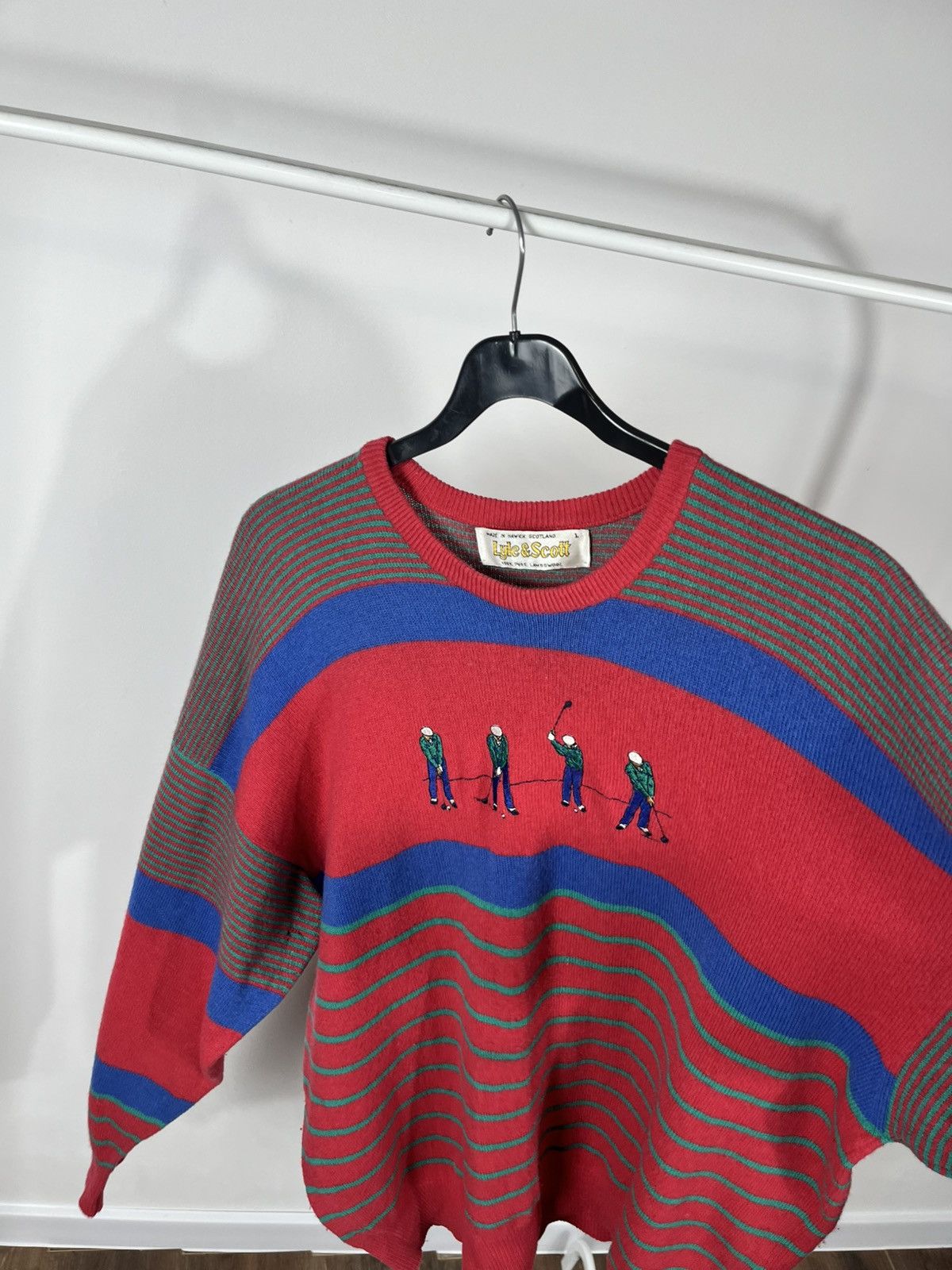 Lyle & Scott Vintage Lyle & Scott Golf Wool Sweater Made in Scotland Size US L / EU 52-54 / 3 - 10 Thumbnail