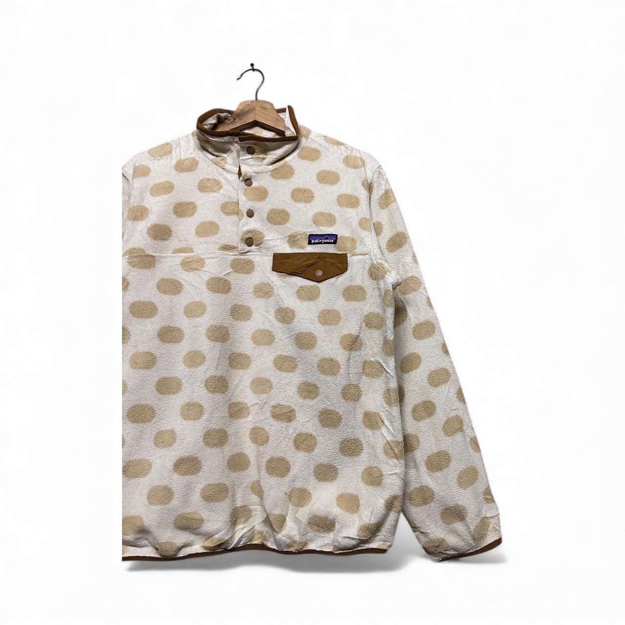 Patagonia Vtg🔥Patagonia Synchilla Polka Dot T-Snap Pullover Fleece Size M / US 6-8 / IT 42-44 - 6 Thumbnail