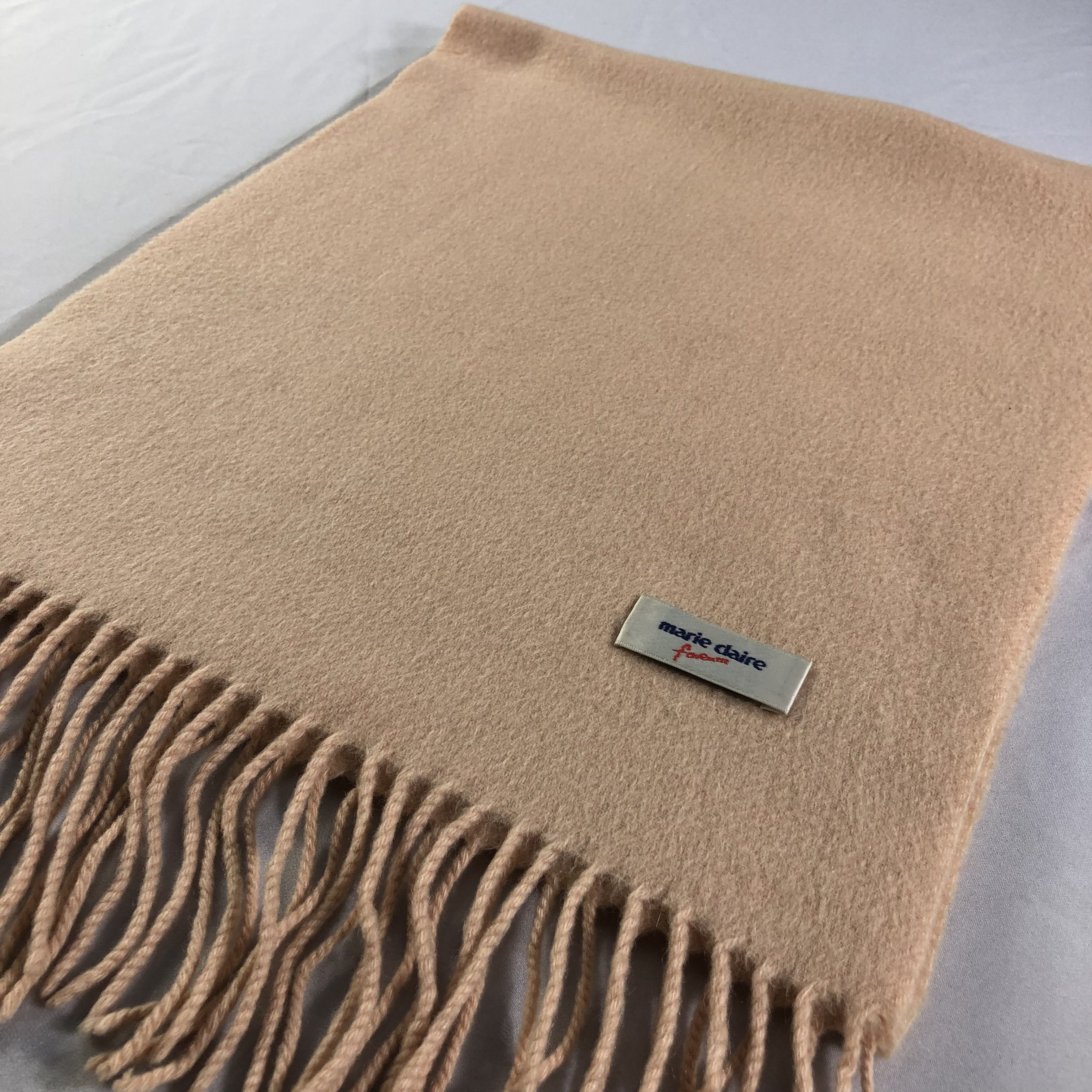 Vintage Marie Claire Plain Wool Scarf Muffler V1523 Size ONE SIZE - 3 Thumbnail