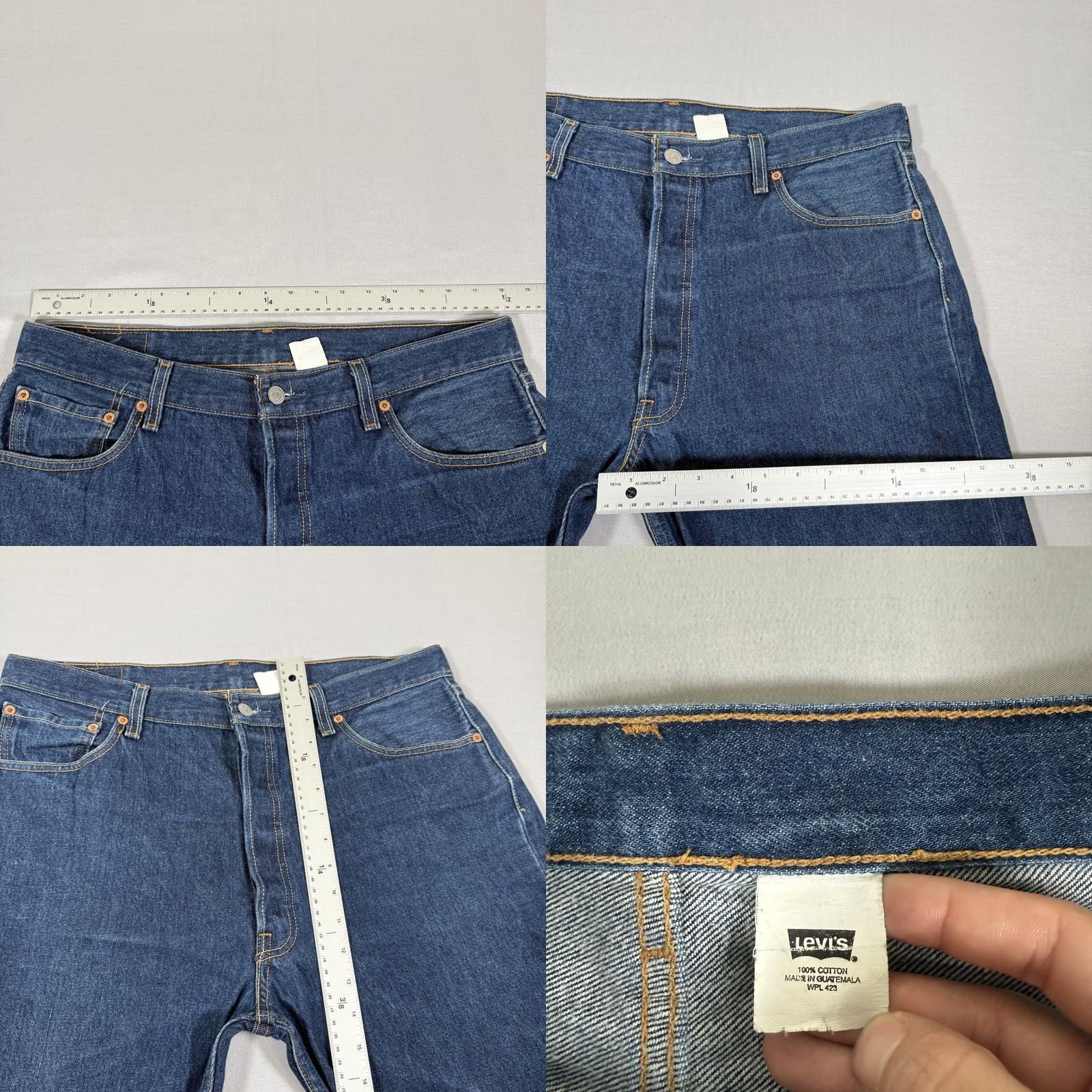 Levi's VINTAGE Levi's 501 Jeans Mens 36x30 Blue Straight Size US 36 / EU 52 - 8 Thumbnail