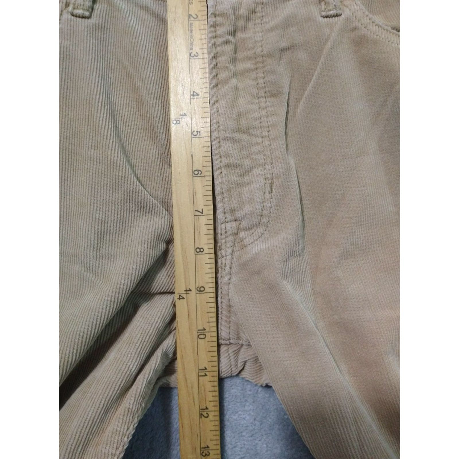 Gap Gap 1969 Pants Mens 32x32 Beige Corduroy Straight Regular Fit 5-Pocket Mid Rise Casual Shirts? Size US 32 / EU 48 - 4 Thumbnail
