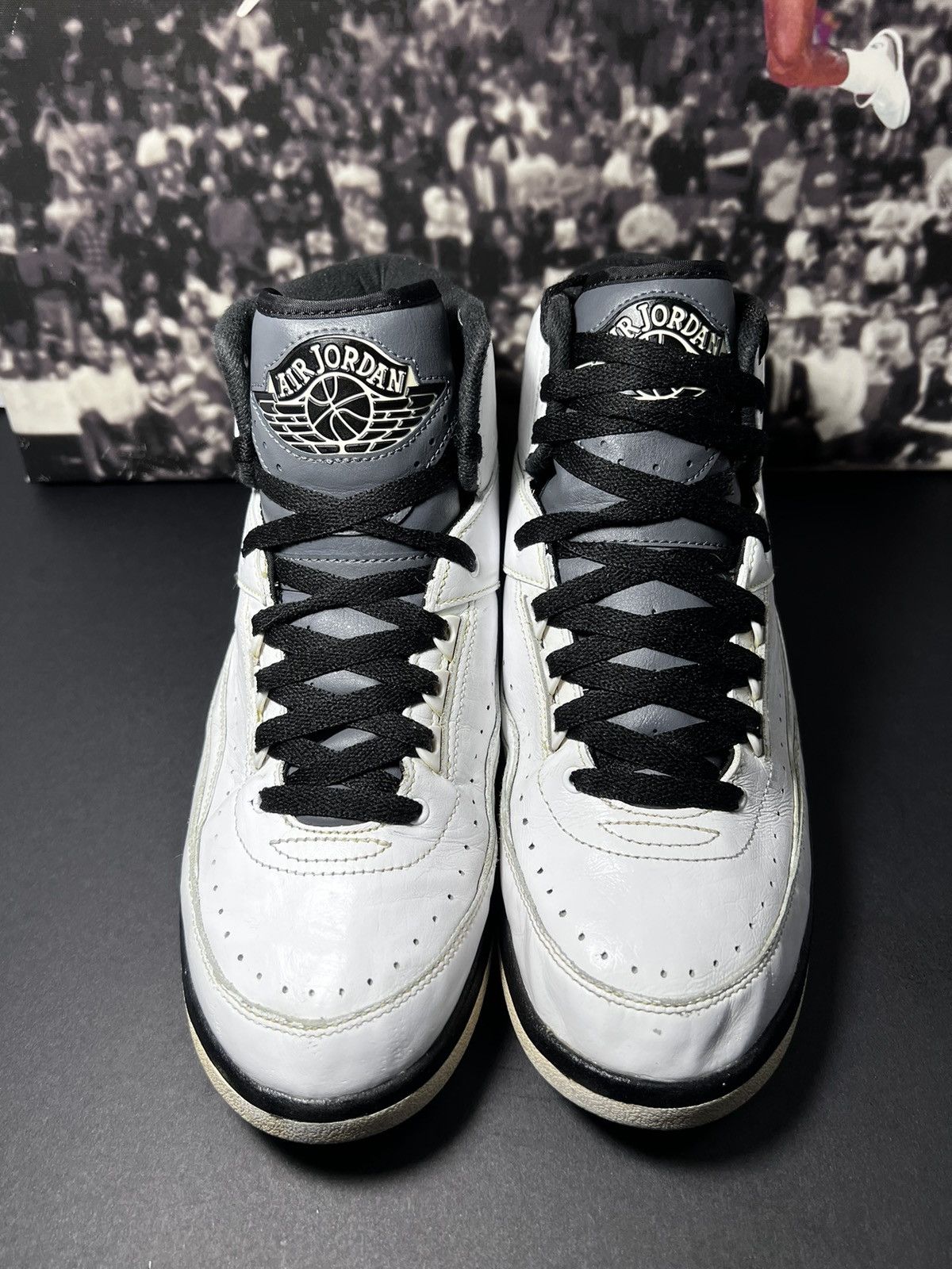 Jordan Brand Nike Air Jordan 2 Retro Wing It Men’s Size 10 Black White OG Size US 10 / EU 43 - 8 Thumbnail
