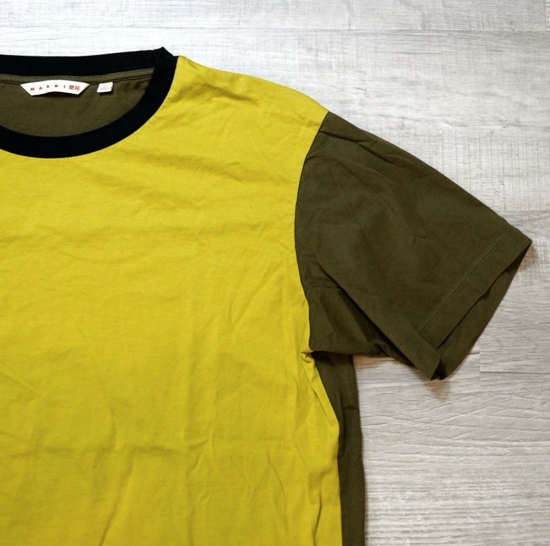 Marni MARNI x UNIQLO Olive Green Crewneck Tee T-Shirt Mens Large Size US L / EU 52-54 / 3 - 4 Thumbnail
