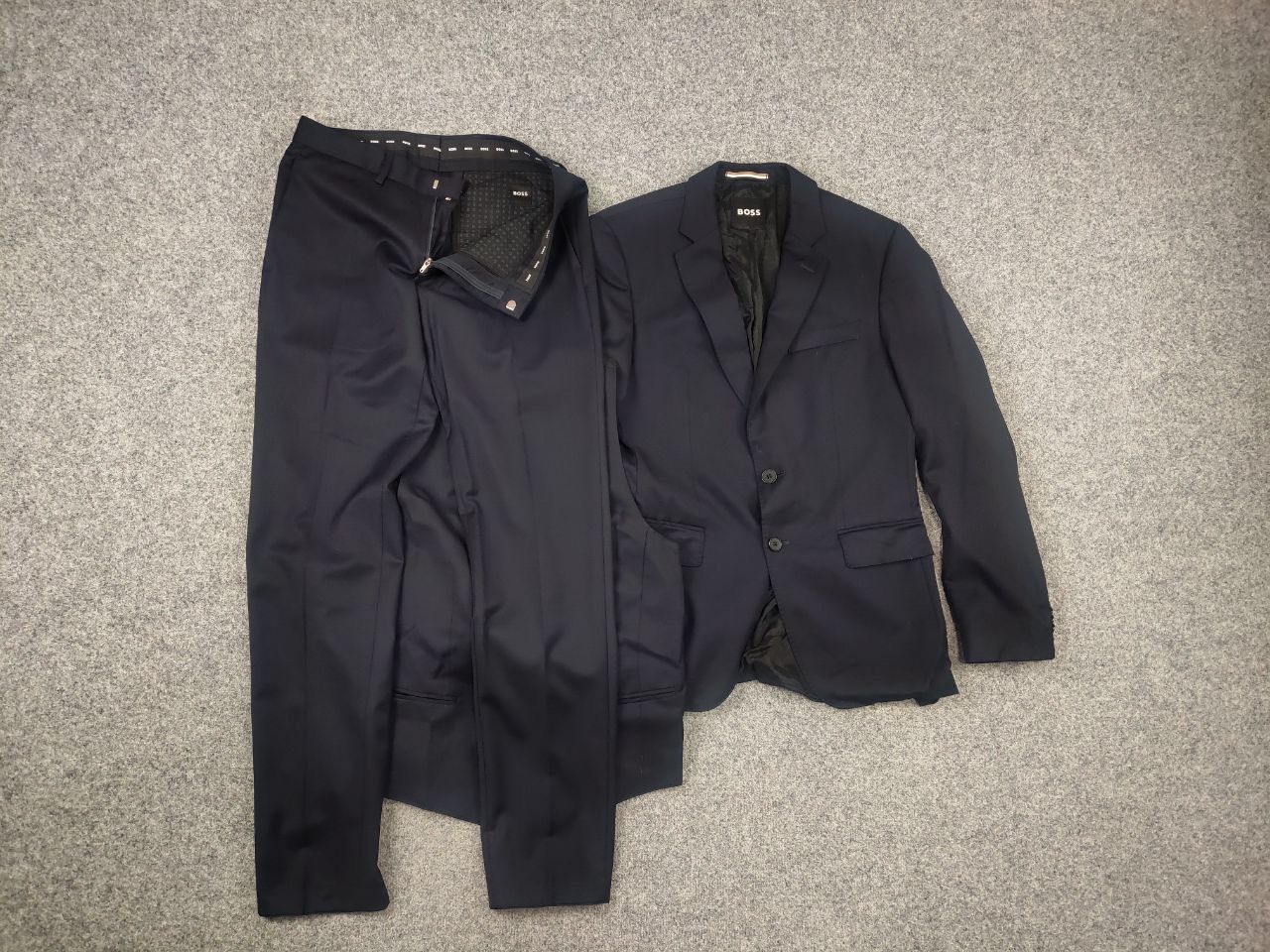 Hugo Boss Boss one the suit Design Navy Slim three-piece Blazer Pants Size 36R - 12 Thumbnail