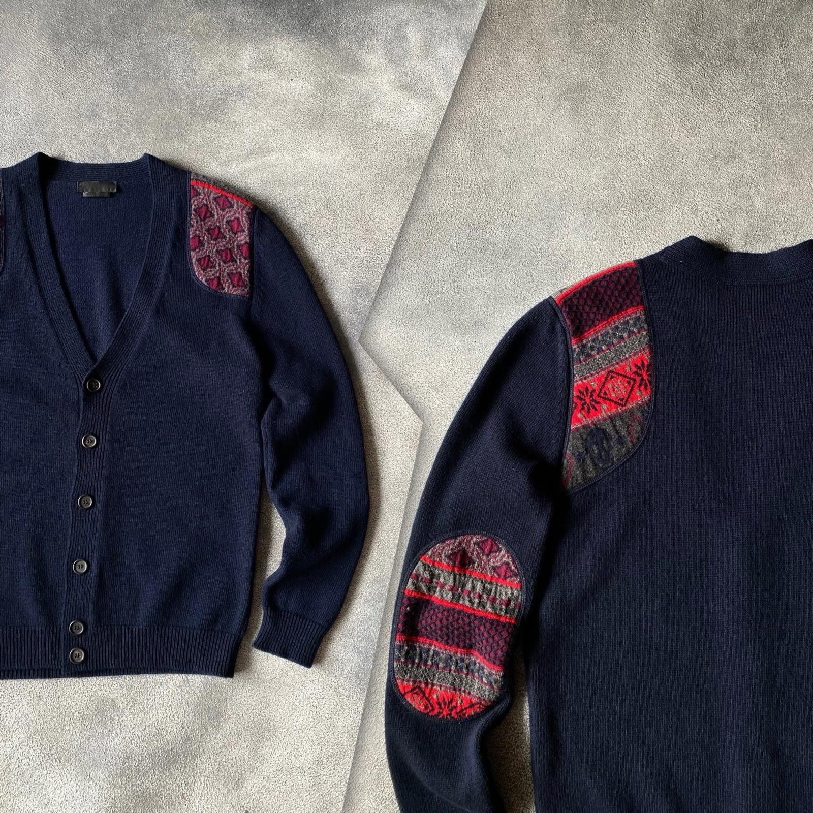 Alexander McQueen Alexander McQueen Cardigan Thick Wool "Winter Theme" Size US M / EU 48-50 / 2 - 1 Thumbnail