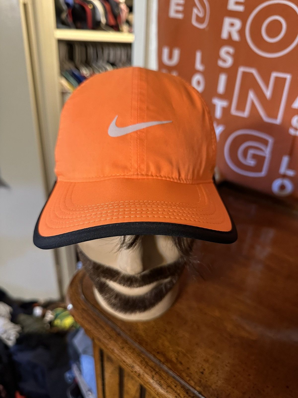 Nike × Vintage Vintage Nike Feather Light “Tart Orange” hat 00s Size ONE SIZE - 2 Thumbnail