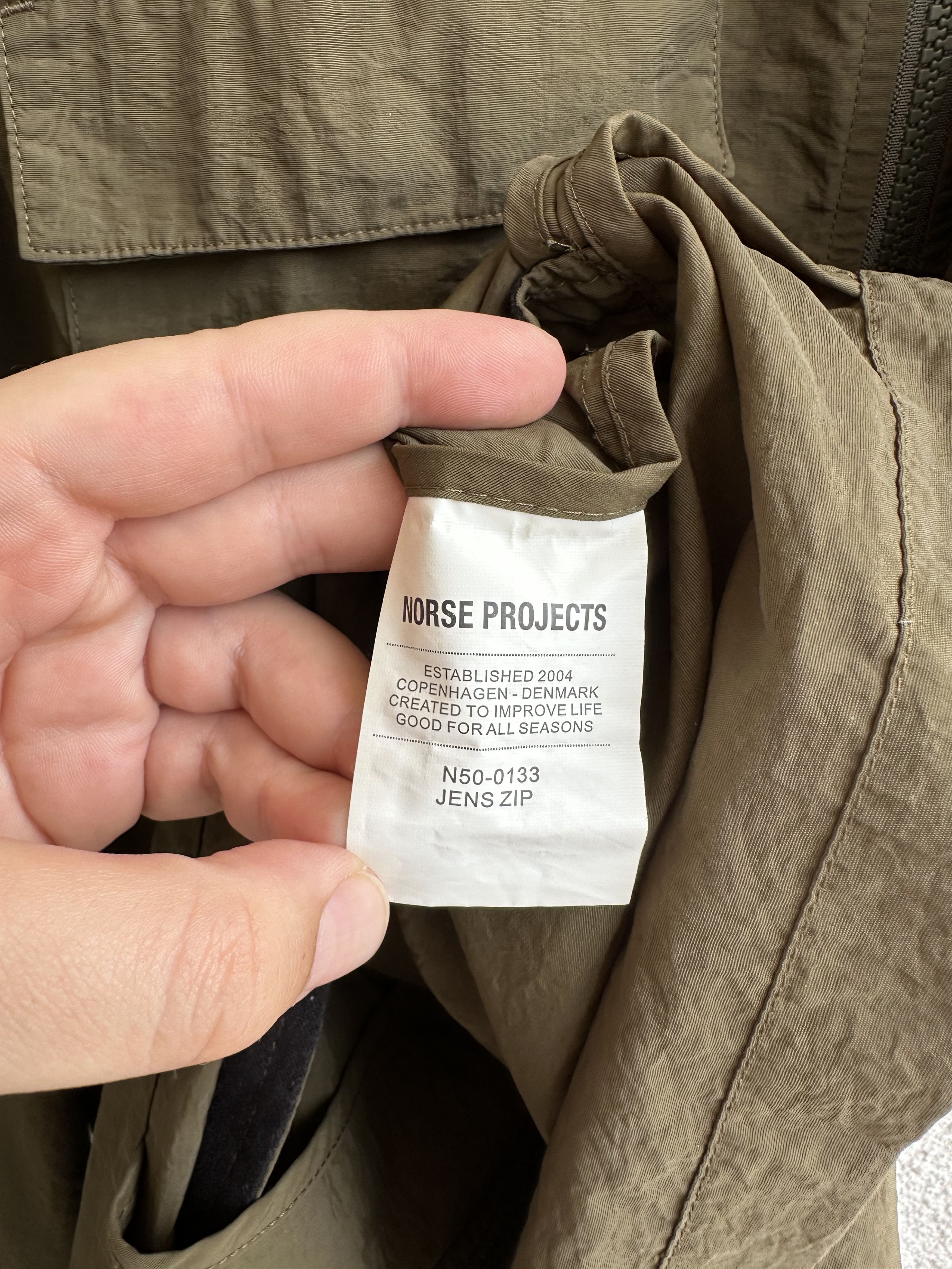 Norse Projects JENS ZIP OVERSHIRT Size US M / EU 48-50 / 2 - 5 Thumbnail