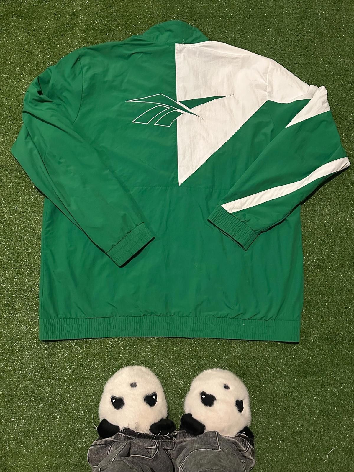 Reebok Vintage Reebok Classic Men's Green Windbreaker Jacket Size US M / EU 48-50 / 2 - 2 Thumbnail