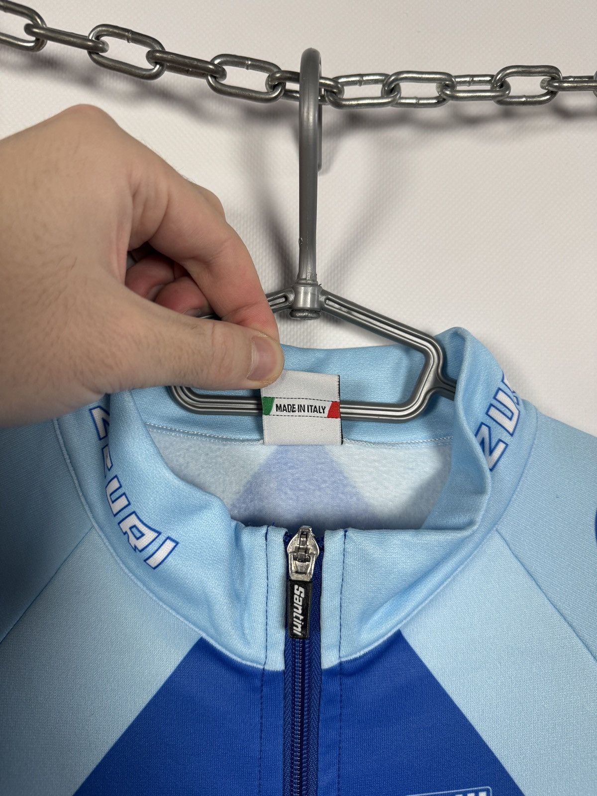 Rapha SMS Santini Azzuri Cycling Zip Jacket Long Sleeve Italy XL Size US XL / EU 56 / 4 - 9 Thumbnail