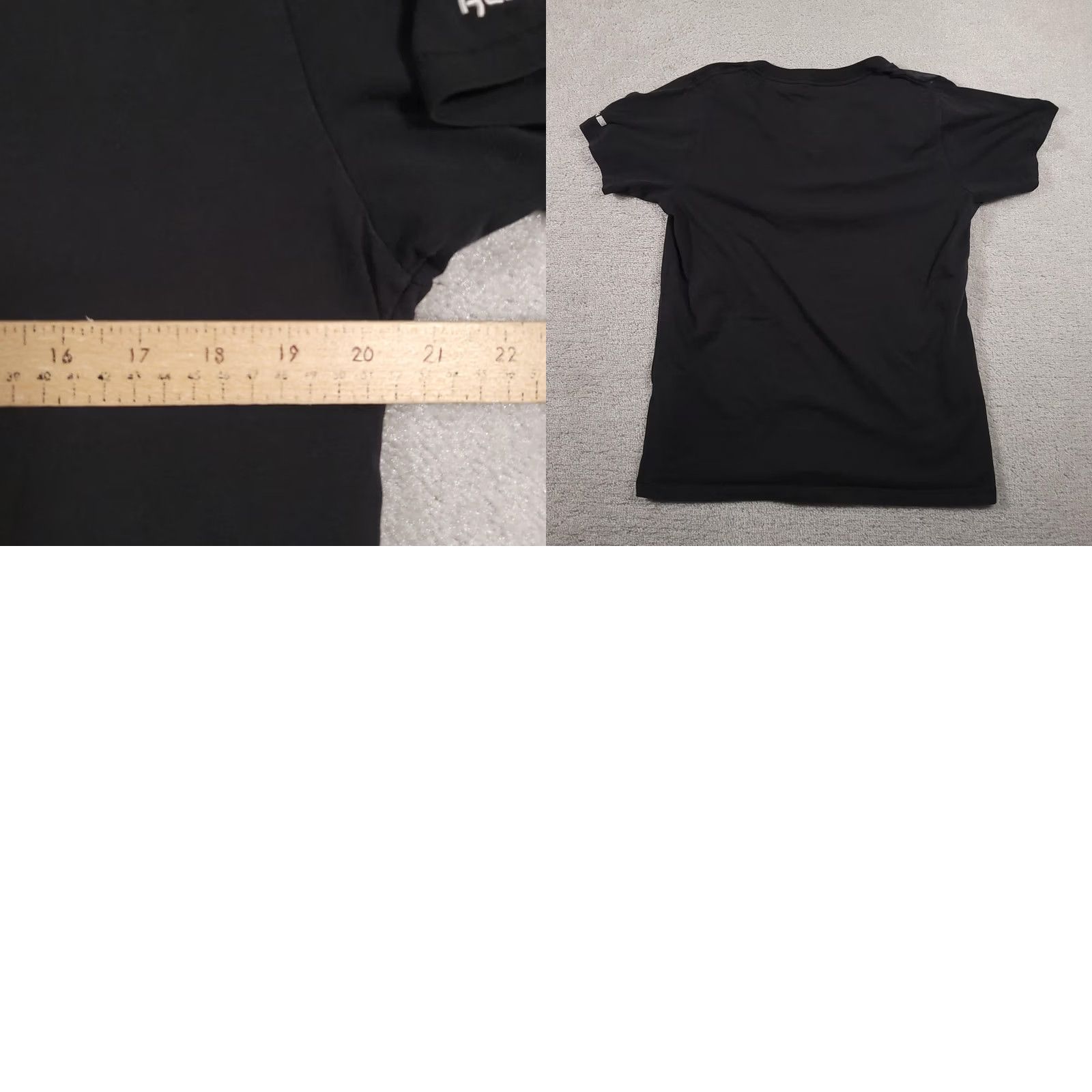Reebok VINTAGE Reebok Shirt Mens Large Black Classic V Neck Logo Spell Out Tee Athletic UK Flag Size US L / EU 52-54 / 3 - 9 Thumbnail