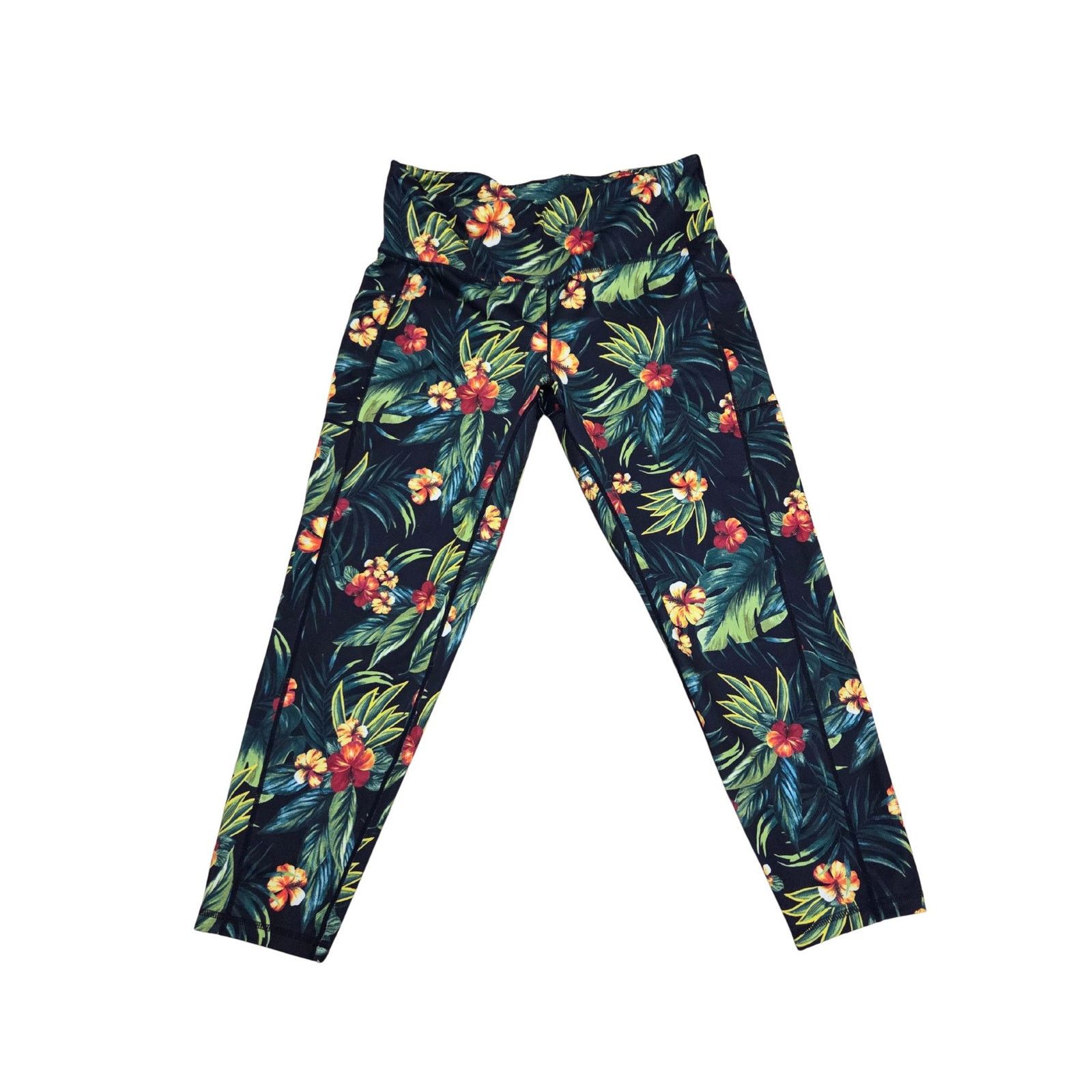 Macys Ideology Floral Hawaii Print Leggings Women’s XL Size 36" / US 14 / IT 50 - 4 Thumbnail