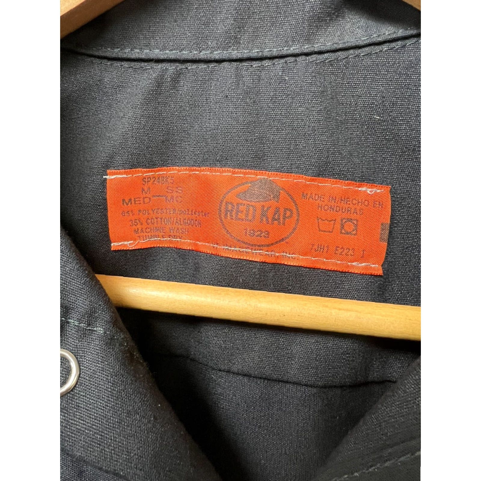 Red Kap Men’s Medium Fifty Fifty Brewing Co Button Short Sleeve Black Shirt Barrel Aged Size US M / EU 48-50 / 2 - 5 Thumbnail