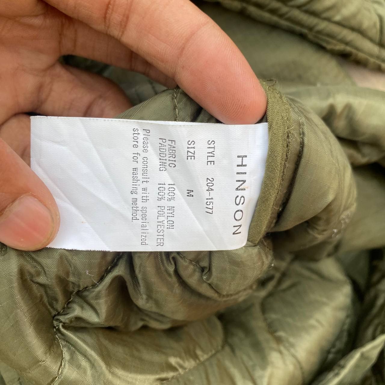 Vintage Hinson Quilted Military Supply Jacket Size US L / EU 52-54 / 3 - 2 Thumbnail