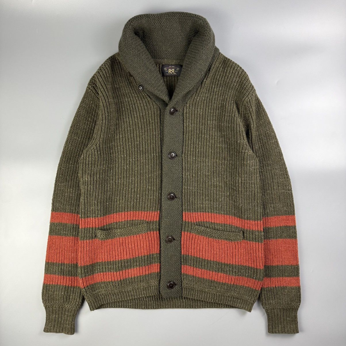 RRL Ralph Lauren RRL - Shawl Collar Cardigan Size US M / EU 48-50 / 2 - 1 Thumbnail